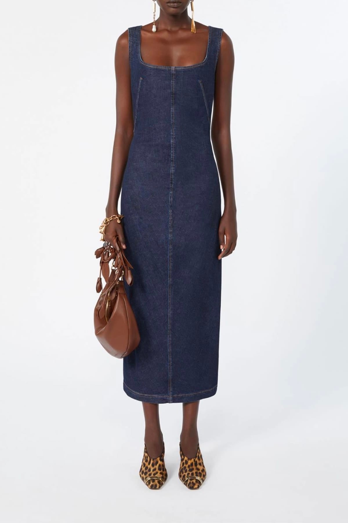 MAXMARA'S BRANDS ABITO  DENIM SCURO / 34 Abito in denim donna Sportmax Spdclasse