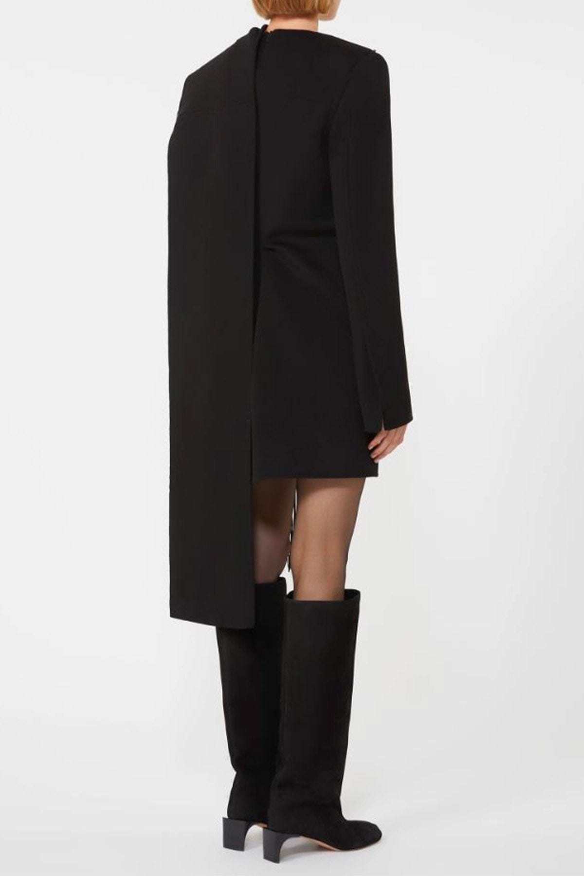 MAXMARA&#39;S BRANDS ABITO  Abito in lana lungo nero donna Sportmax Epopea