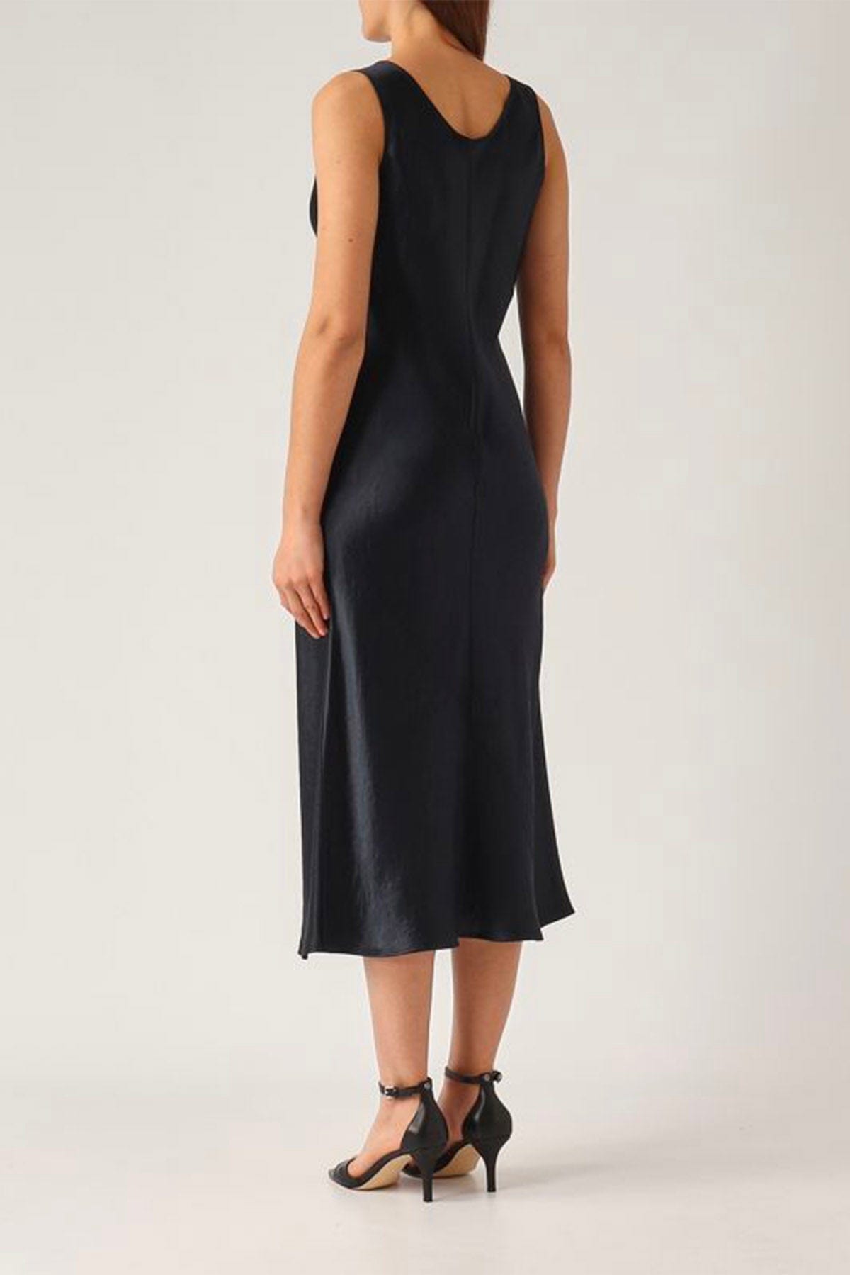 MAXMARA&#39;S BRANDS ABITO  Abito in raso di cotone blu Max Mara MM Talete