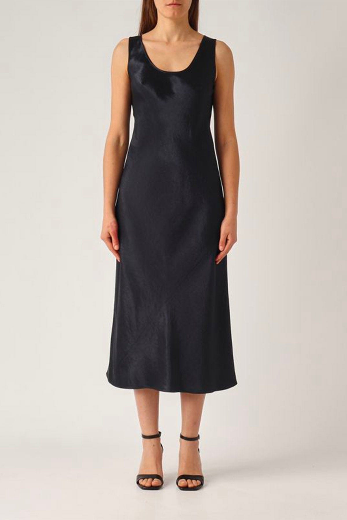 MAXMARA&#39;S BRANDS ABITO  Abito in raso di cotone blu Max Mara MM Talete