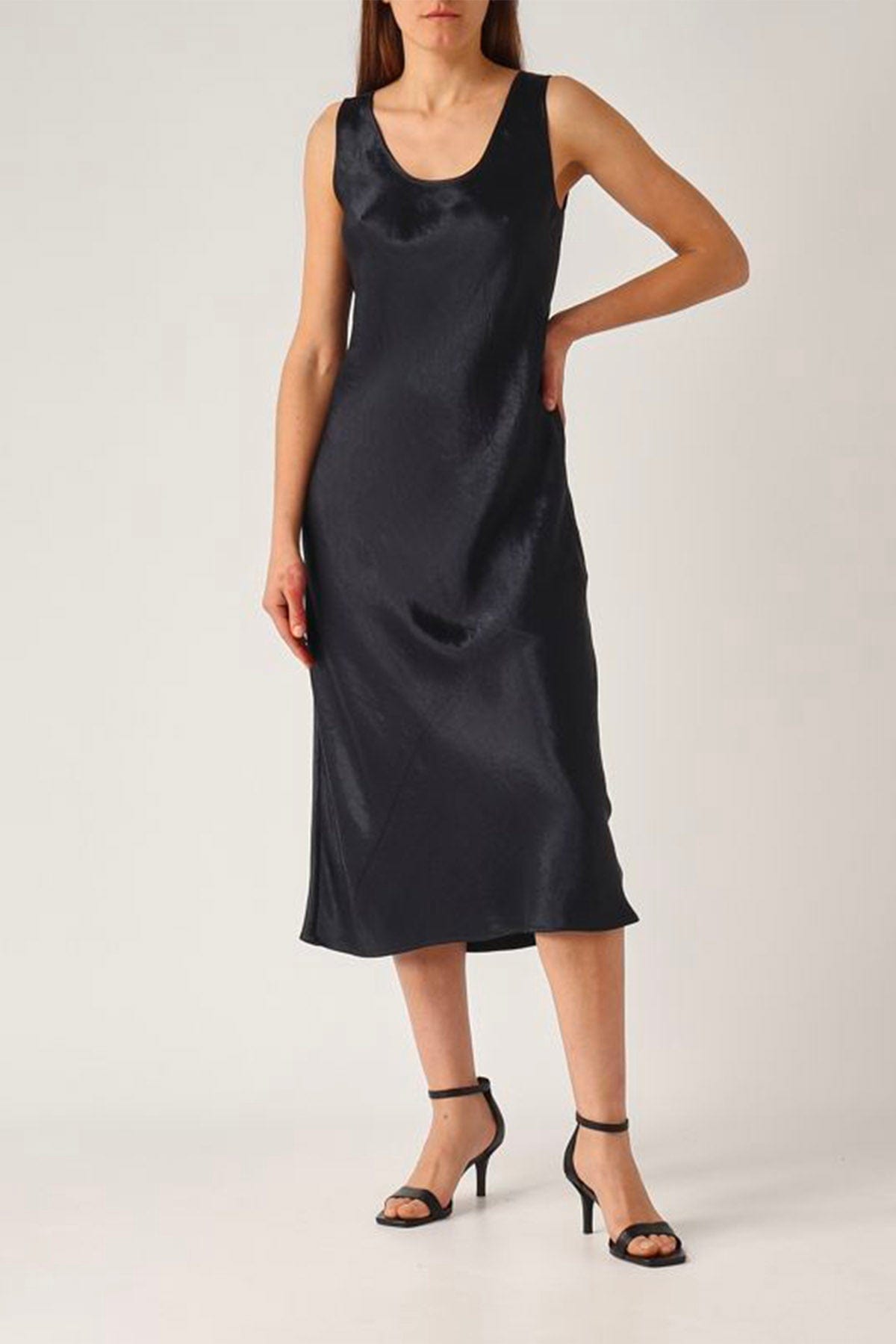 MAXMARA&#39;S BRANDS ABITO  Abito in raso di cotone blu Max Mara MM Talete