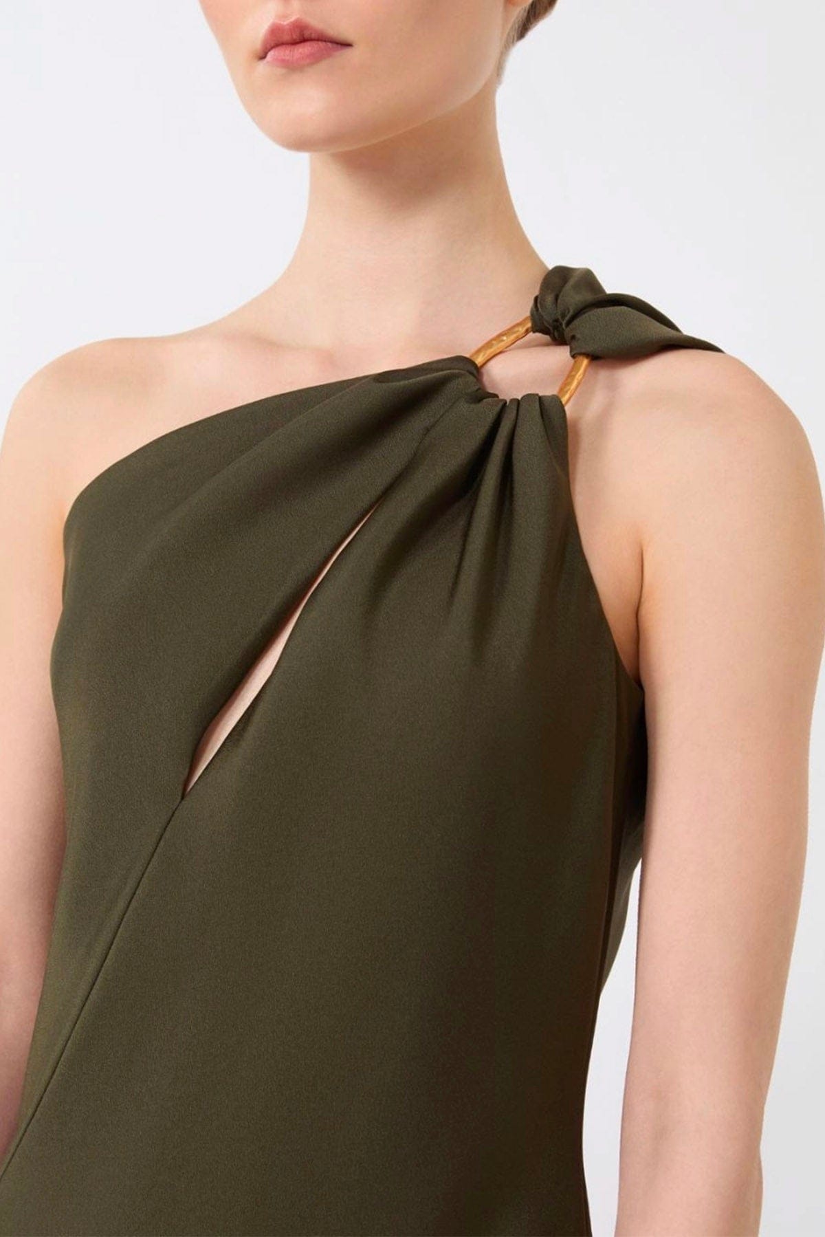 MAXMARA'S BRANDS ABITO  Abito in raso donna monospalla Max Mara Studio Mseentrata