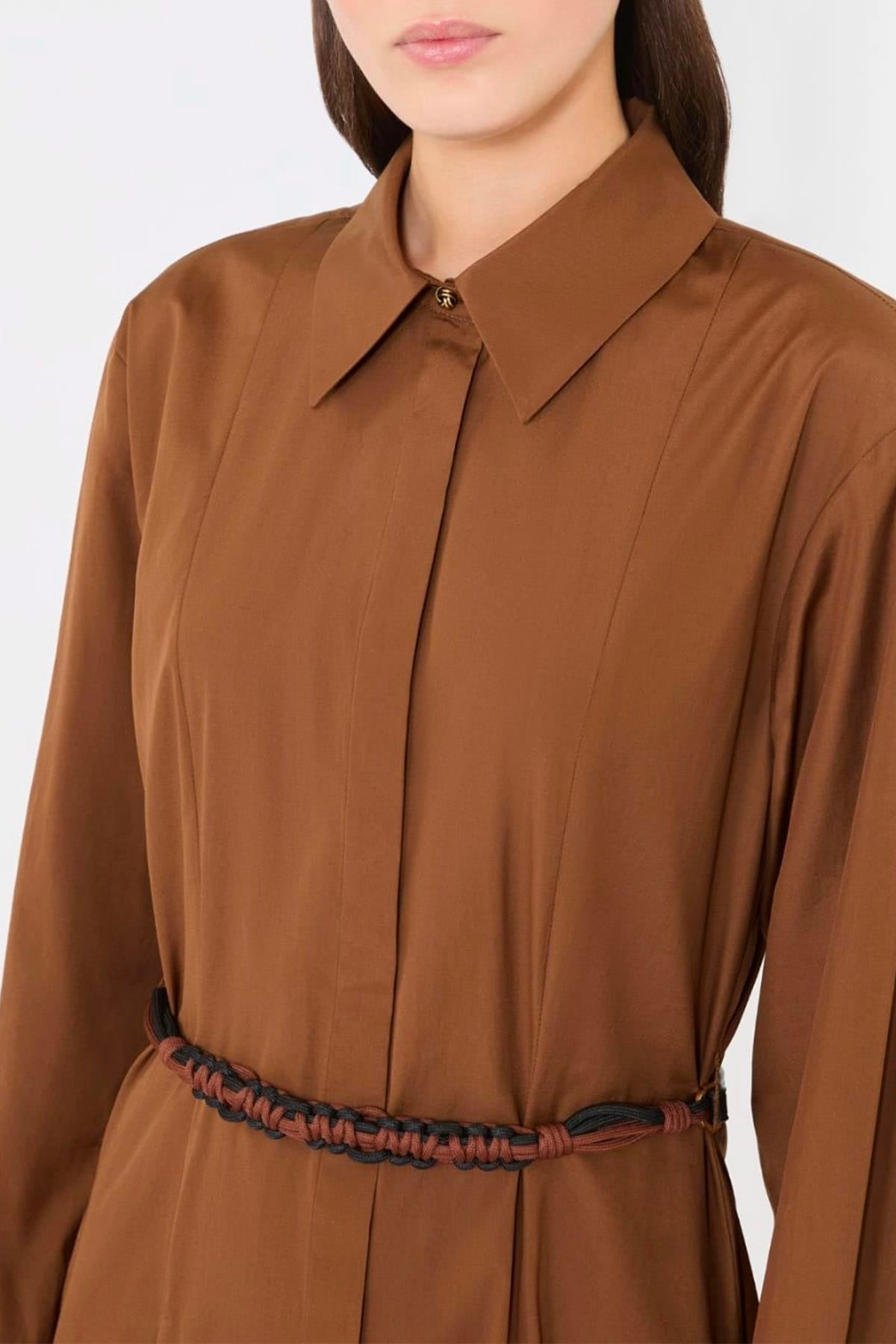 MAXMARA'S BRANDS ABITO  MARRONE COLONIALE / 34 Abito lungo donna Max Mara Studio Mstaffetto