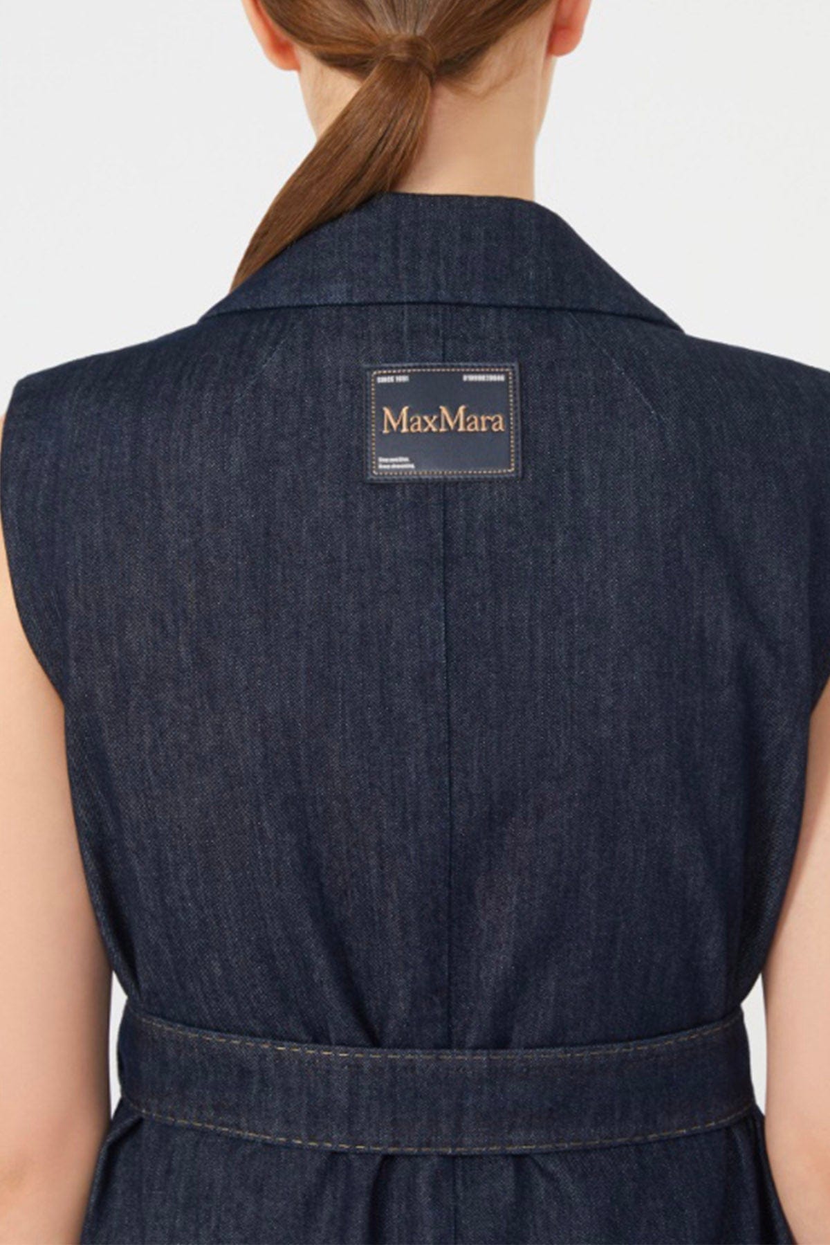MAXMARA'S BRANDS ABITO  BLU / 34 Abito lungo in denim donna 'S Max Mara Greta