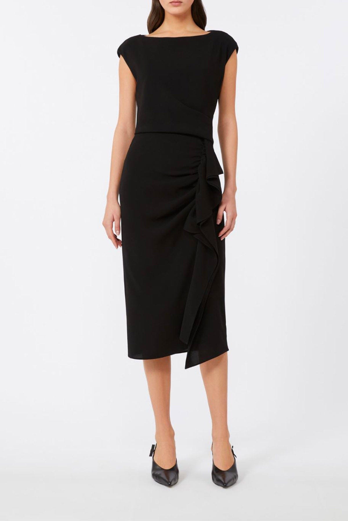 MAXMARA&#39;S BRANDS ABITO  Abito midi nero donna Studio Max Mara Aia