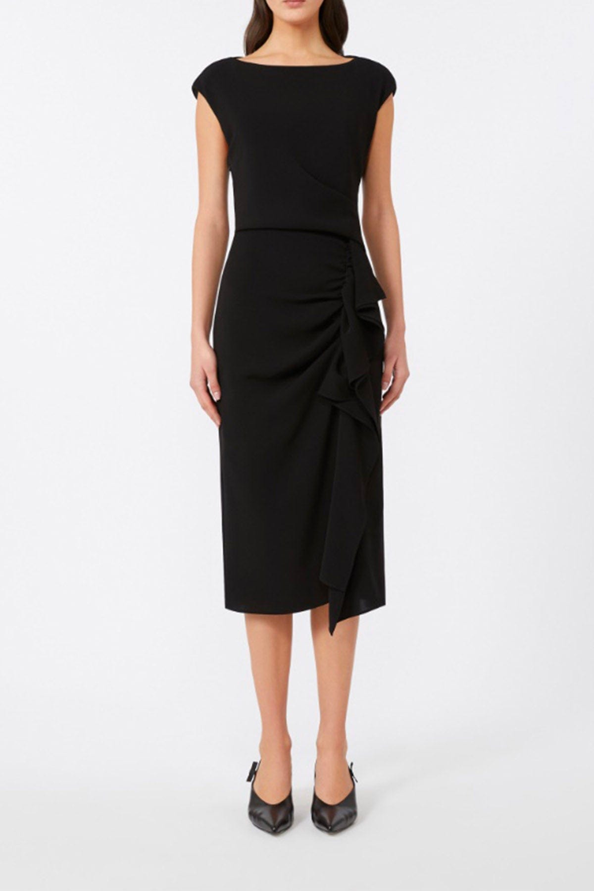 MAXMARA&#39;S BRANDS ABITO  Abito midi nero donna Studio Max Mara Aia