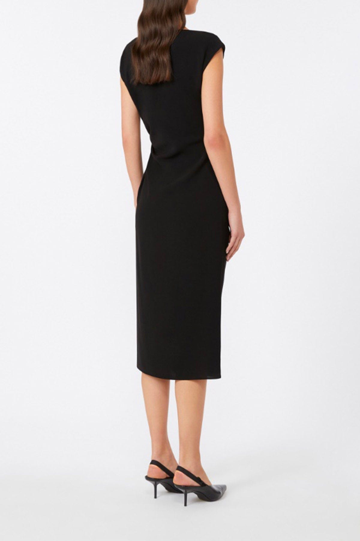 MAXMARA&#39;S BRANDS ABITO  Abito midi nero donna Studio Max Mara Aia