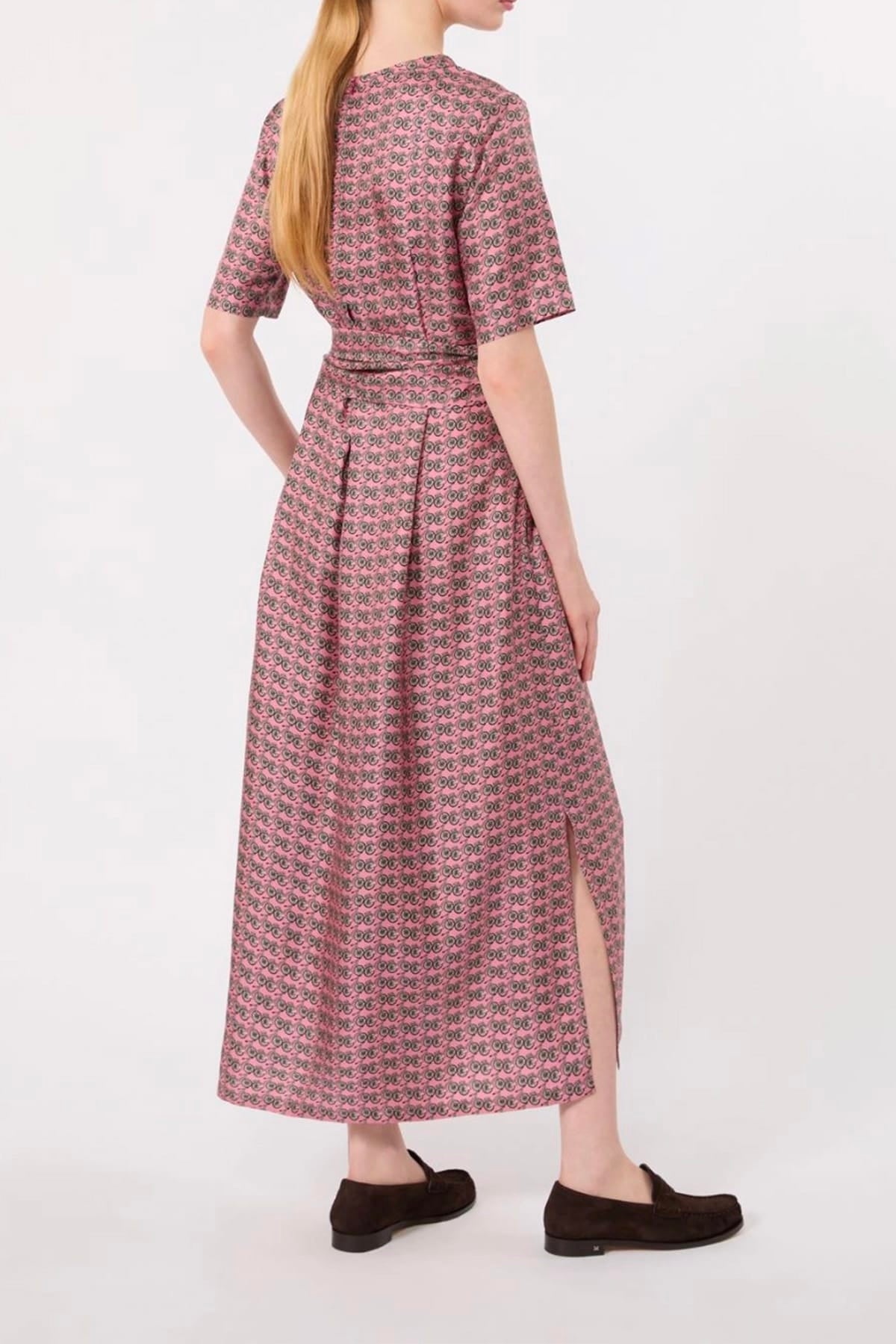 MAXMARA'S BRANDS ABITO  Abito rosa in seta donna stampa bici 'S Max Mara