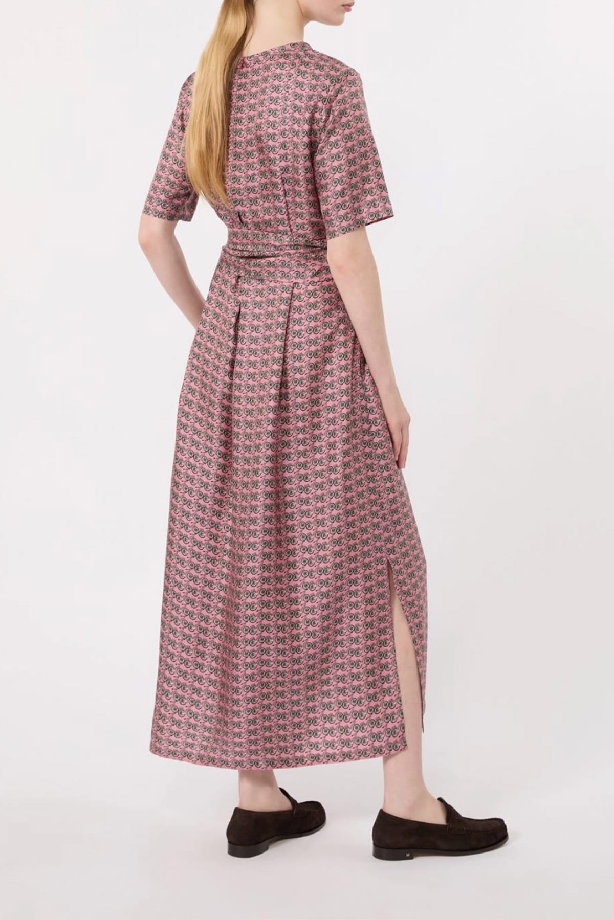MAXMARA'S BRANDS ABITO  Abito rosa in seta donna stampa bici 'S Max Mara