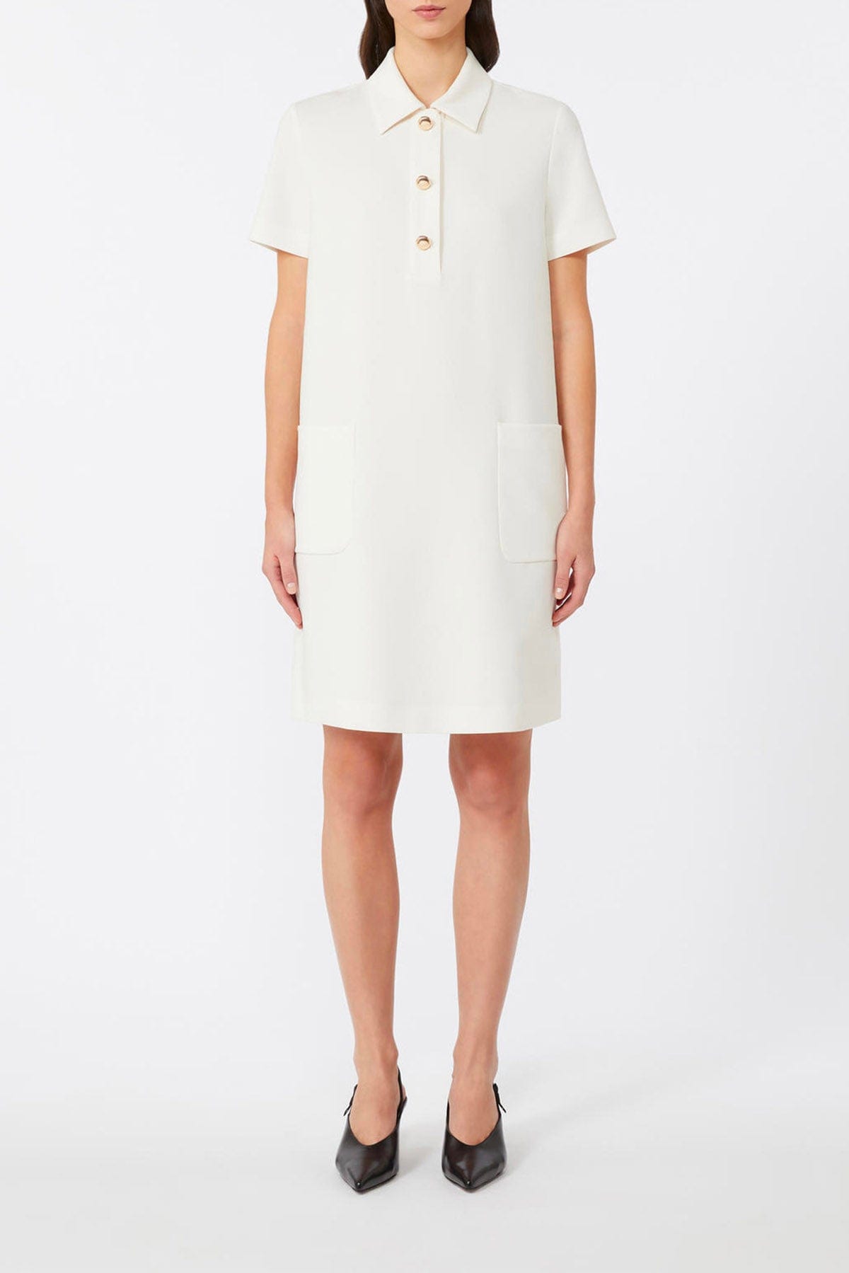 MAXMARA'S BRANDS ABITO  BIANCO BURRO / 34 Abito corto bianco burro Studio Max Mara Austin