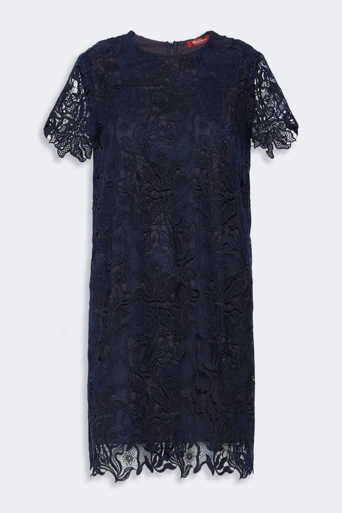 MAXMARA'S BRANDS ABITO  BLU / 34 Abito corto in pizzo macrame Max Mara Studio Mseassenzi