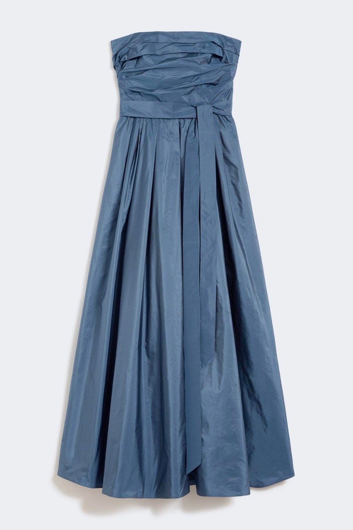 MAXMARA'S BRANDS ABITO  BLU OPALE / 34 Abito in taffetà lungo Max Mara Studio Elegante Msequinoa