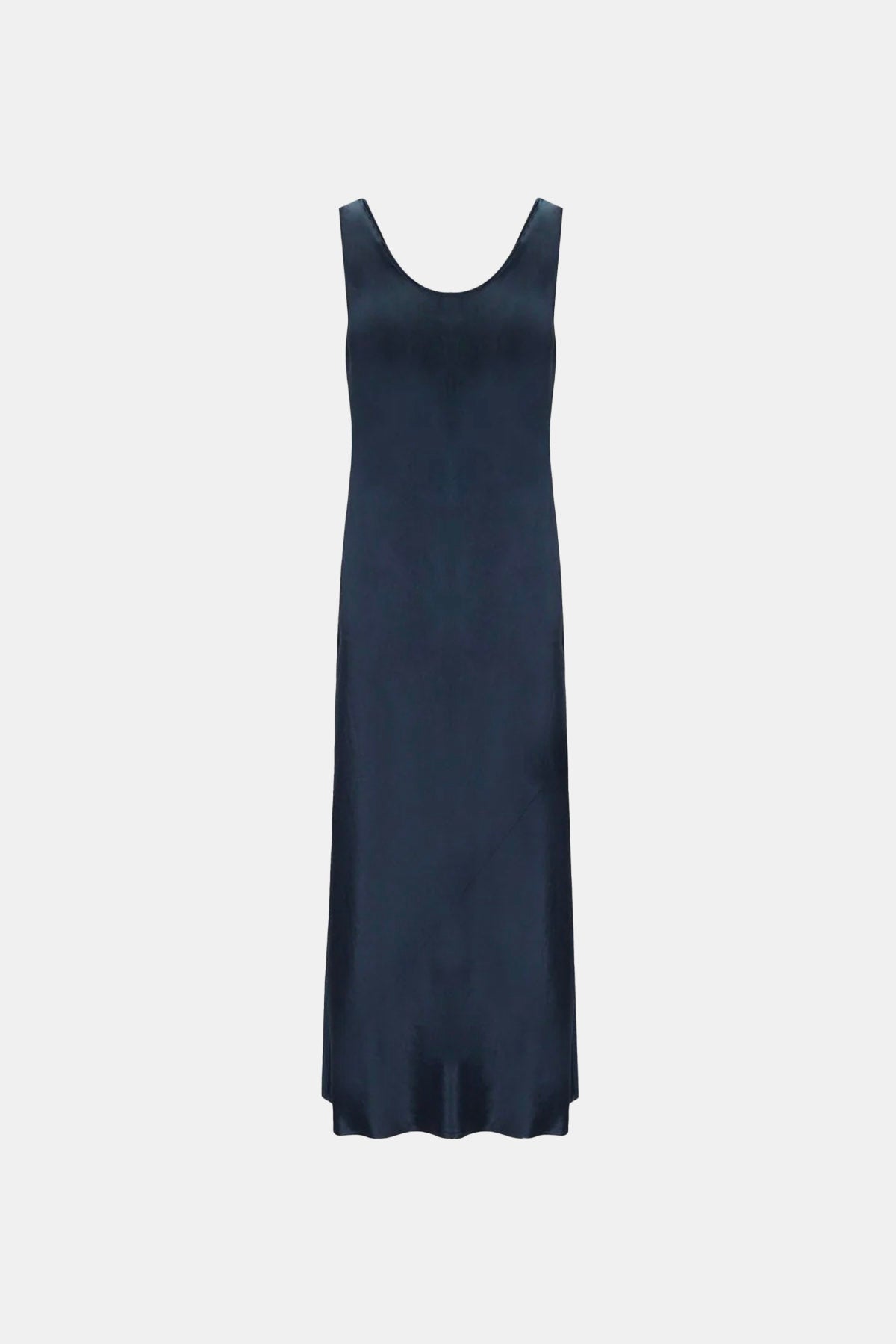 MAXMARA'S BRANDS ABITO  BLU SCURO / 34 Abito in raso di cotone blu Max Mara MM Talete