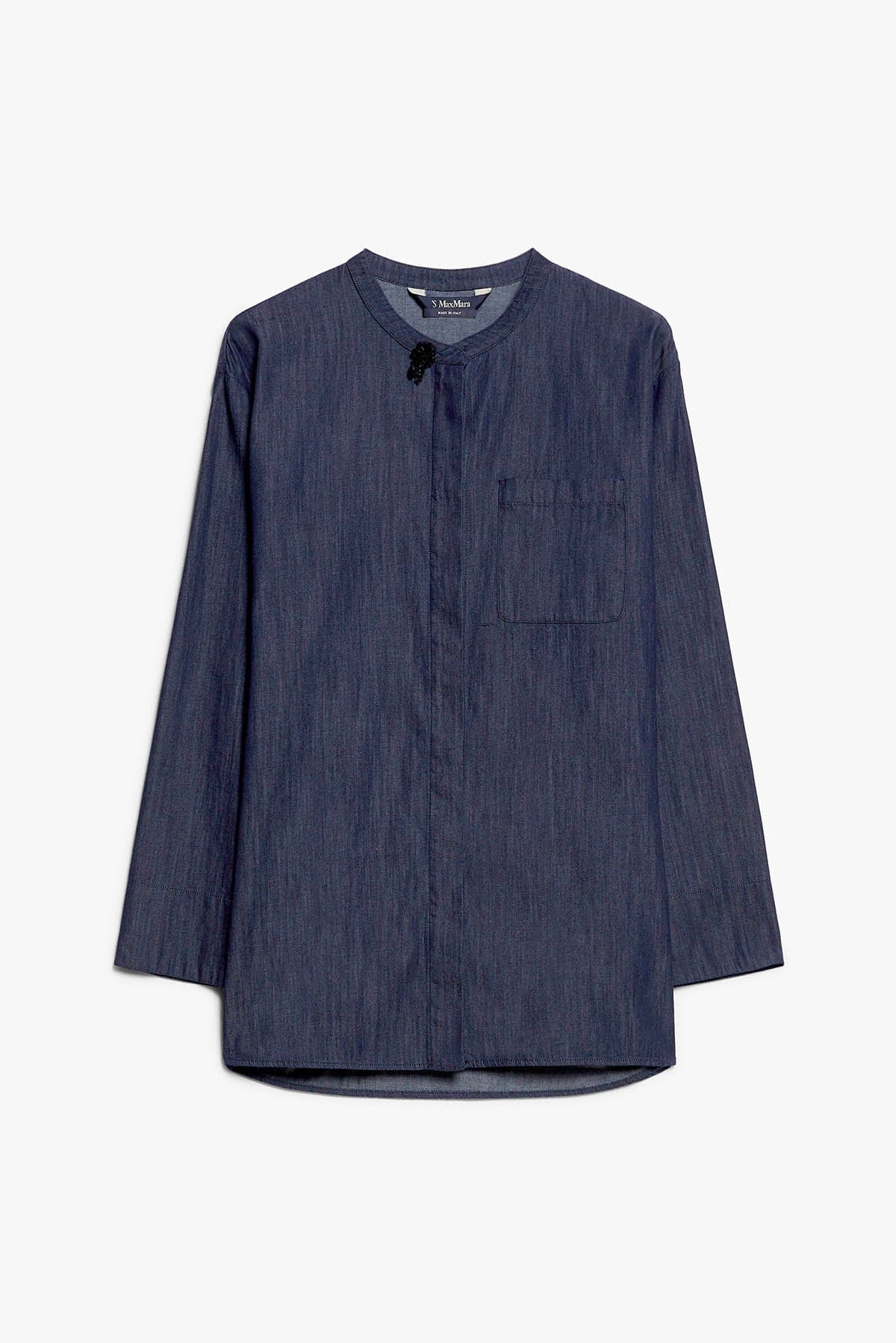 MAXMARA&#39;S BRANDS ABITO  DENIM SCURO / 34 Camicia in Denim Donna &#39;S Max Mara Ricamo