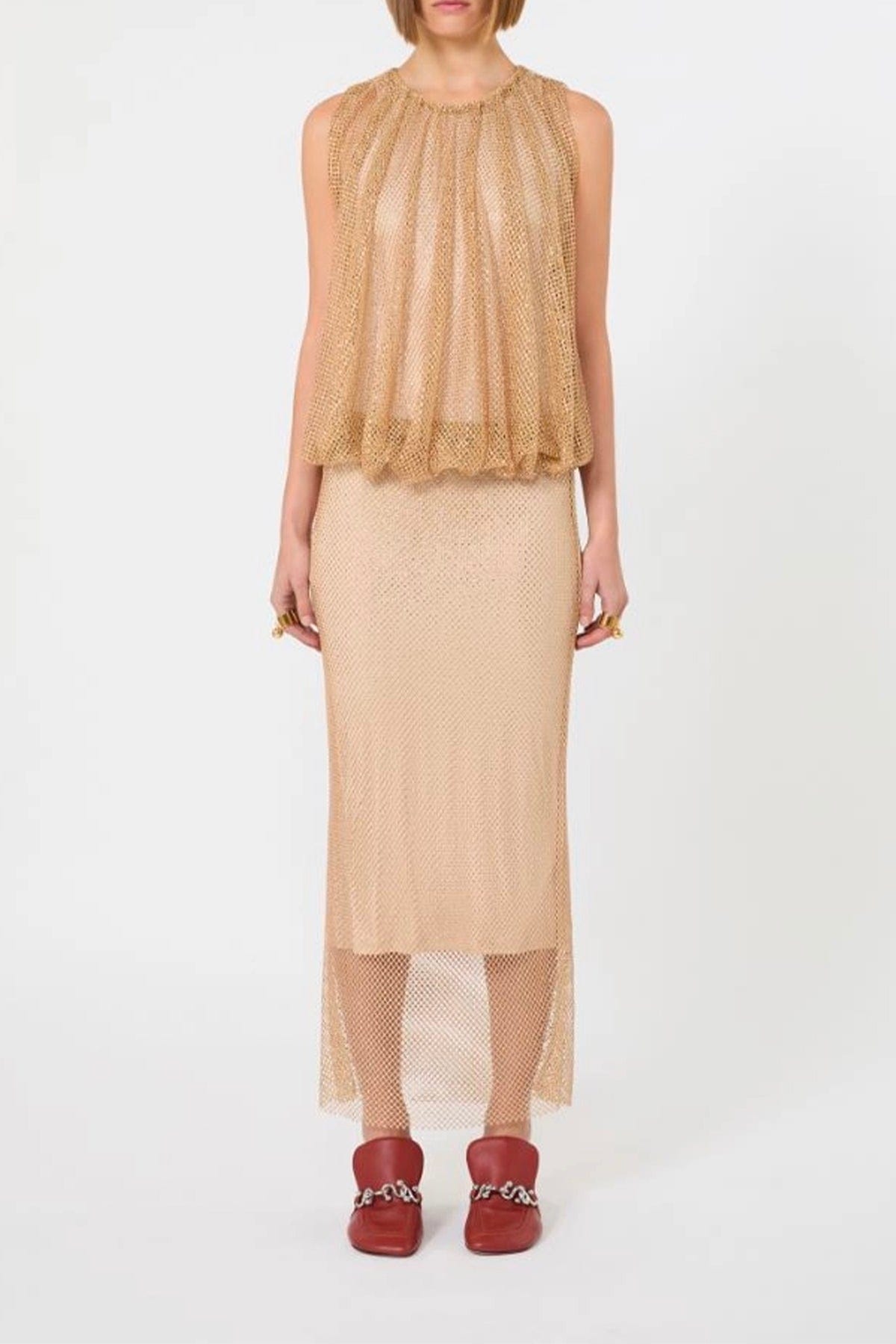 MAXMARA'S BRANDS ABITO/TUTA IN JERSEY  Abito in rete con strass Sportmax Spxpappa