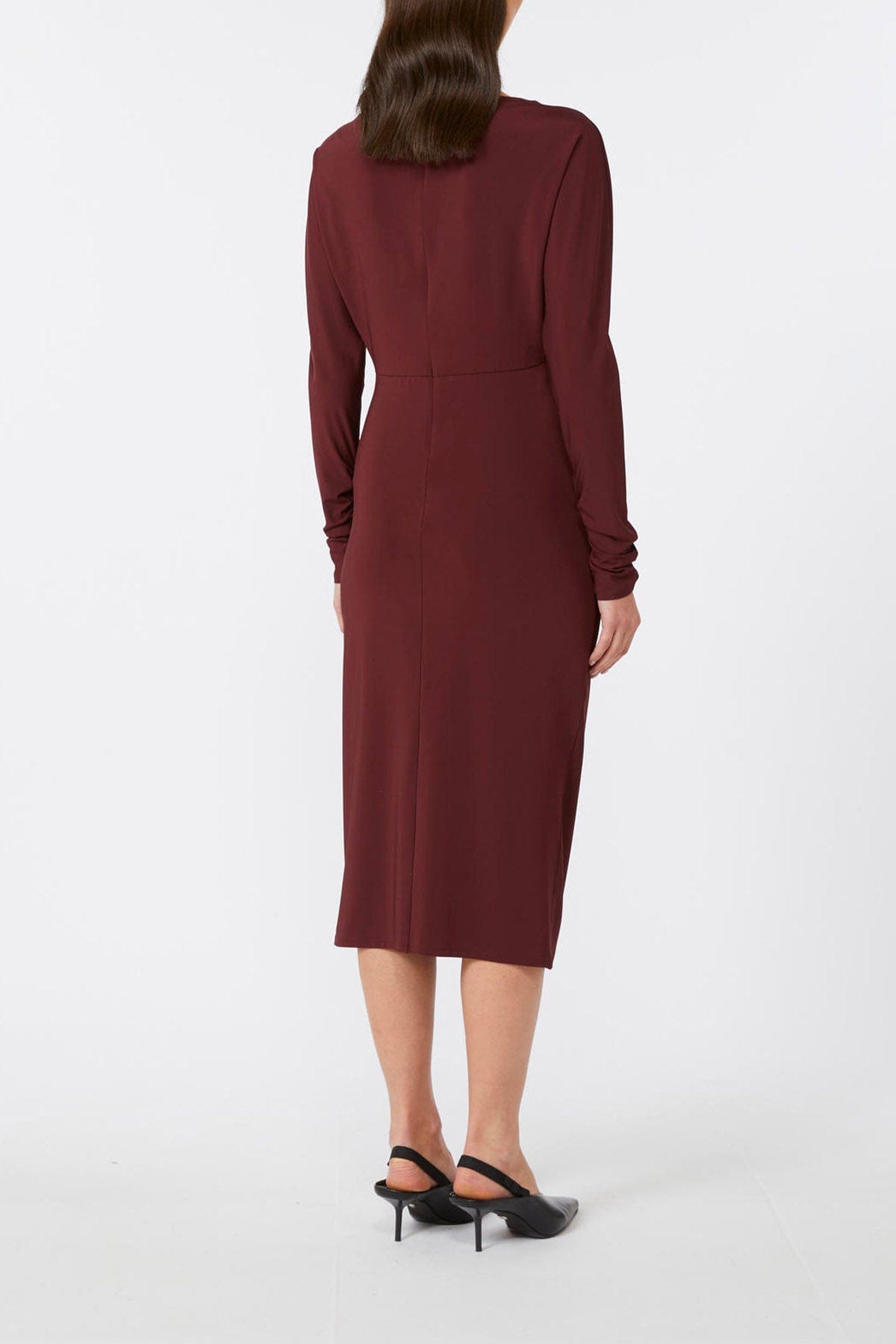 MAXMARA&#39;S BRANDS ABITO/TUTA IN JERSEY  Abito lungo bordeaux donna Studio Max Mara Goya