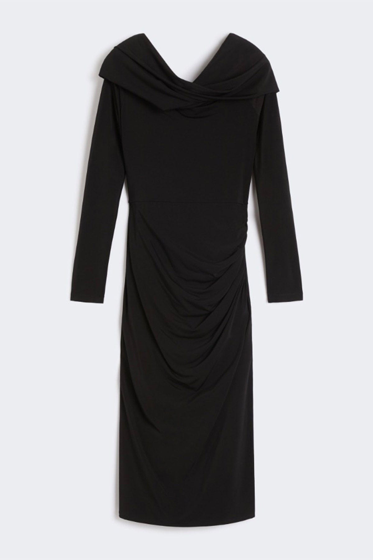 MAXMARA'S BRANDS ABITO/TUTA IN JERSEY  NERO / XXS Abito lungo spalle scoperte donna Studio Max Mara Maremar