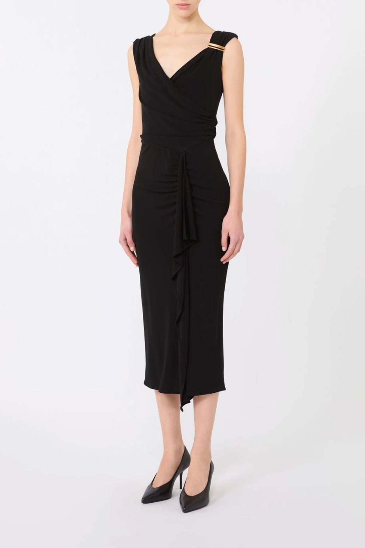 MAXMARA'S BRANDS ABITO/TUTA IN JERSEY  VERDE MILITARE / XXS Vestito Verde lungo donna Max Mara Studio Mstaureo