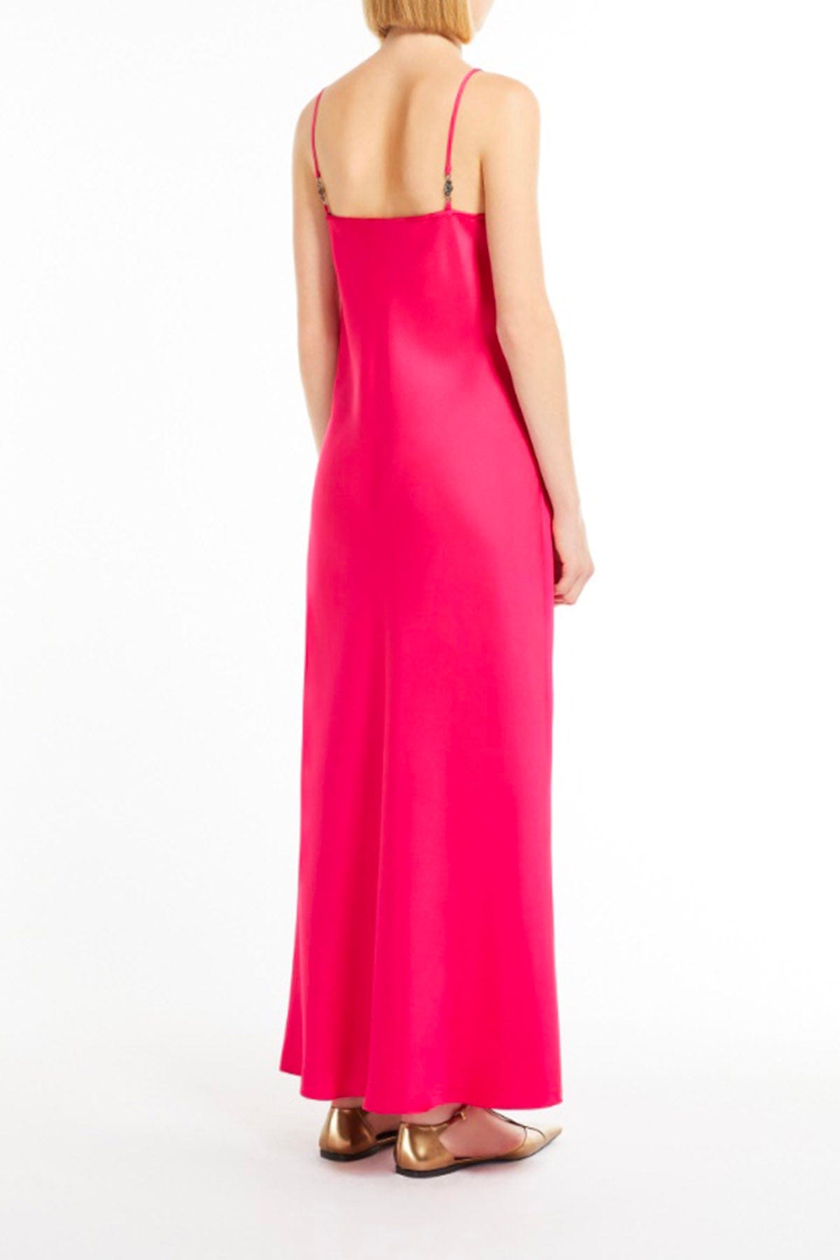 MAXMARA&#39;S BRANDS ABITO  Vestito donna fuxia in crepe Max Mara Studio Rive