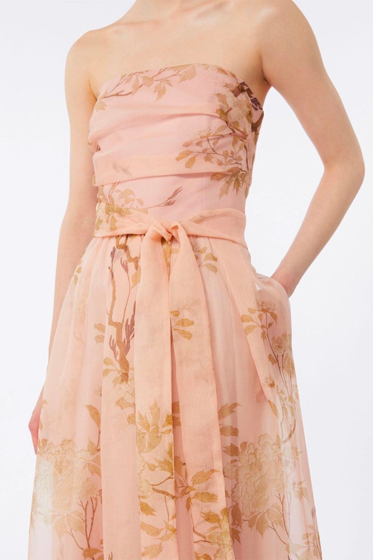 MAXMARA'S BRANDS ABITO  Vestito in organza rosa Max Mara Studio Elegante Msedominio