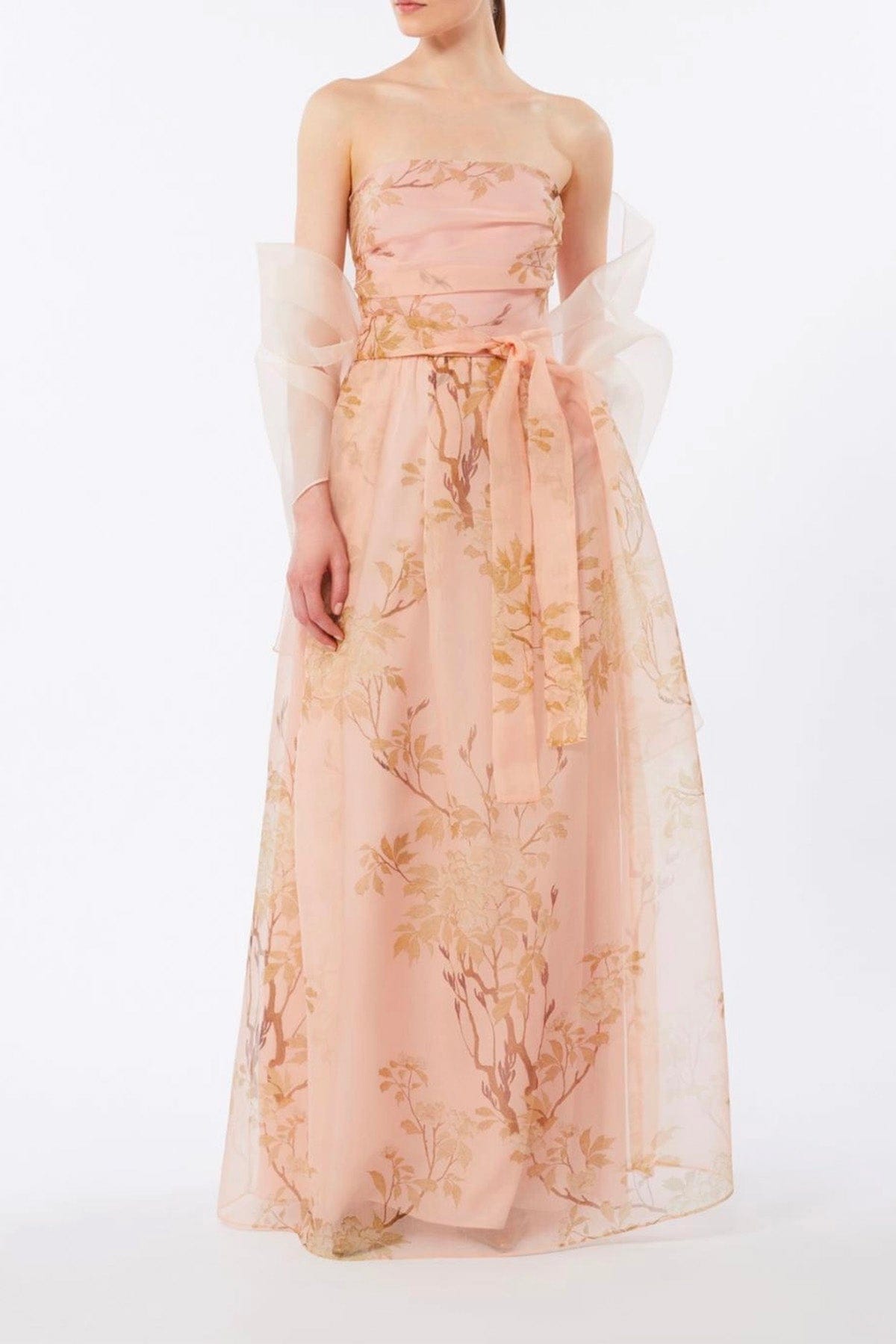 MAXMARA'S BRANDS ABITO  Vestito in organza rosa Max Mara Studio Elegante Msedominio
