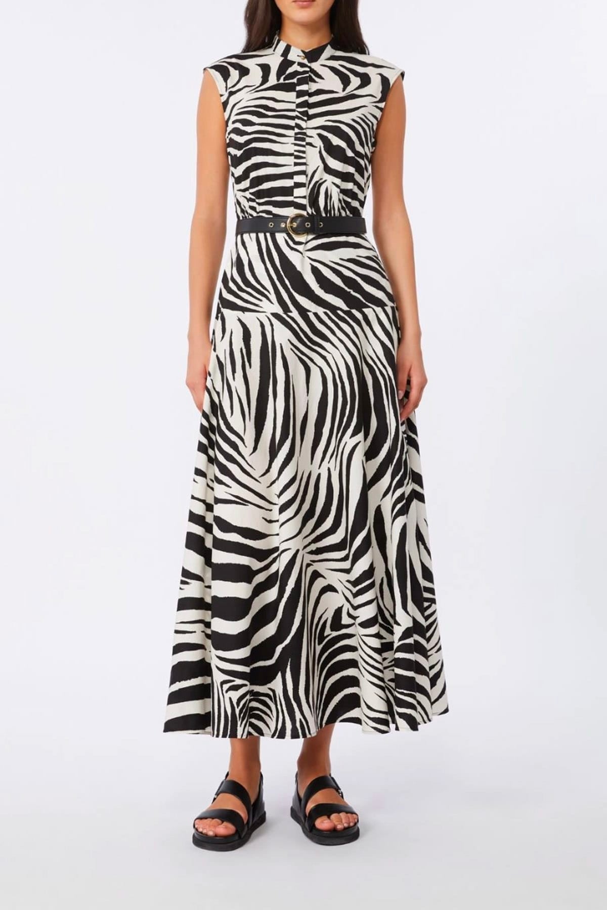 MAXMARA'S BRANDS ABITO  Vestito lungo zebrato donna Max Mara Studio Mstwest