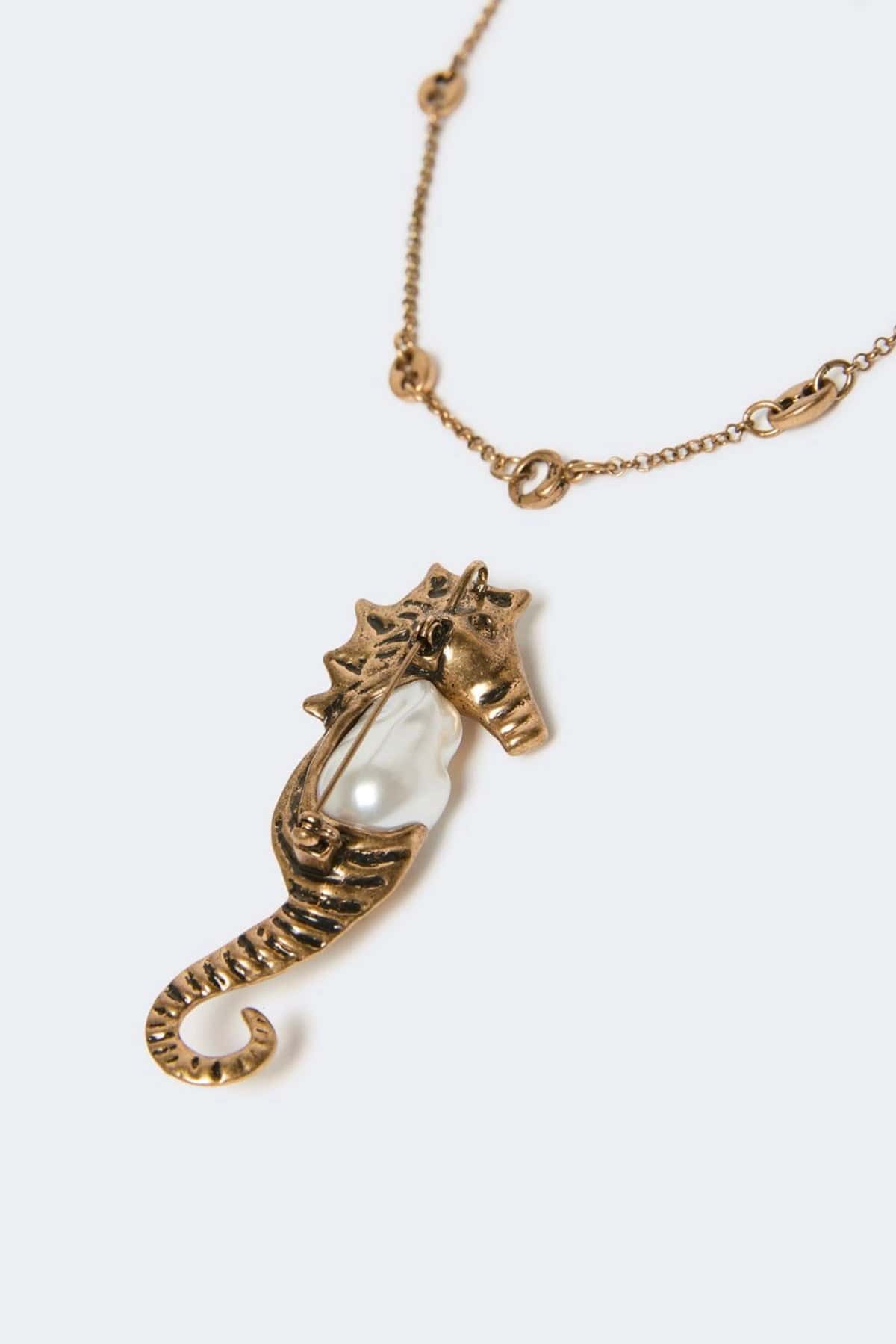 MAXMARA'S BRANDS BIGIOTTERIA  ORO / UNICA Collana cavalluccio marino Weekend Max Mara Wkagiorno