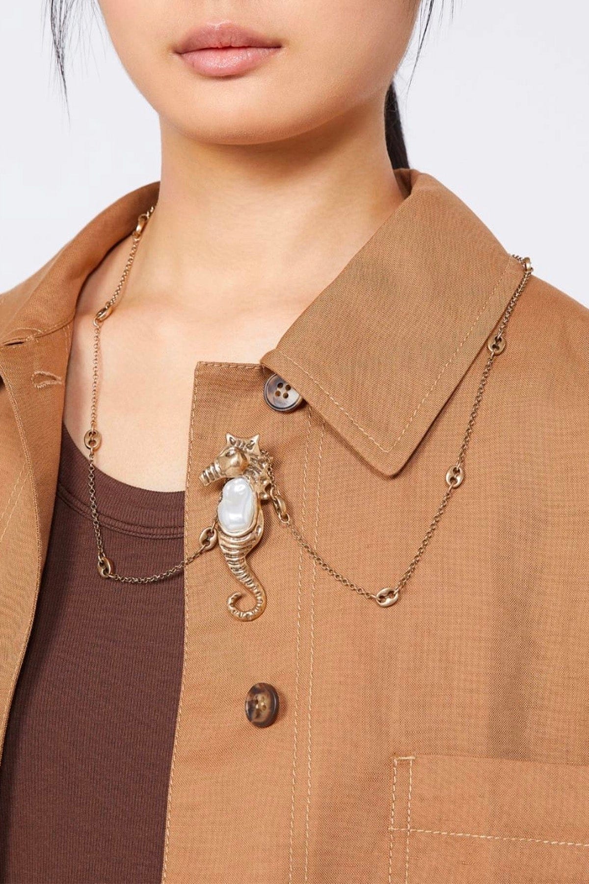 MAXMARA'S BRANDS BIGIOTTERIA  Collana cavalluccio marino Weekend Max Mara Wkagiorno