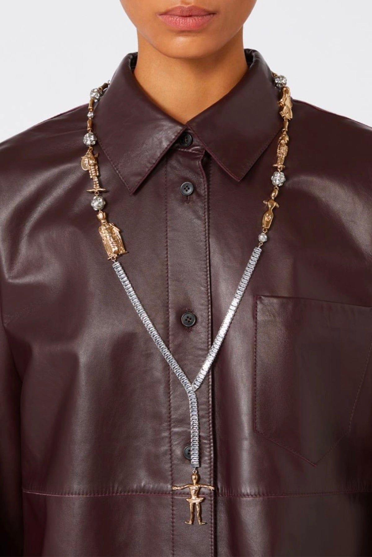 MAXMARA'S BRANDS BIGIOTTERIA  ORO / UNICA Collana con cristalli Weekend Max Mara Wkaneutro