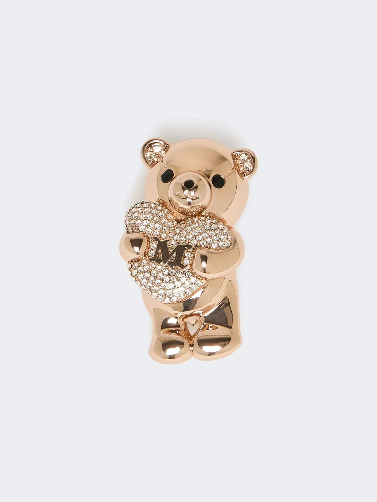 MAXMARA'S BRANDS BIGIOTTERIA  CUORE / UNICA Spilla dorata Max Mara con cristalli Shiny