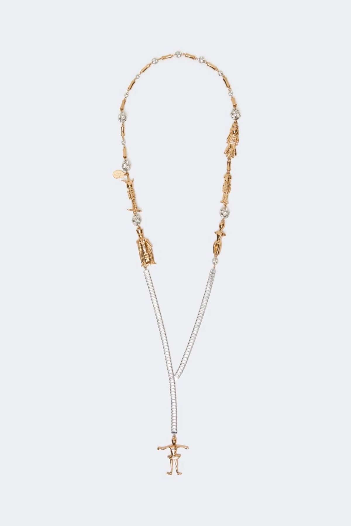 MAXMARA'S BRANDS BIGIOTTERIA  ORO / UNICA Collana con cristalli Weekend Max Mara Wkaneutro