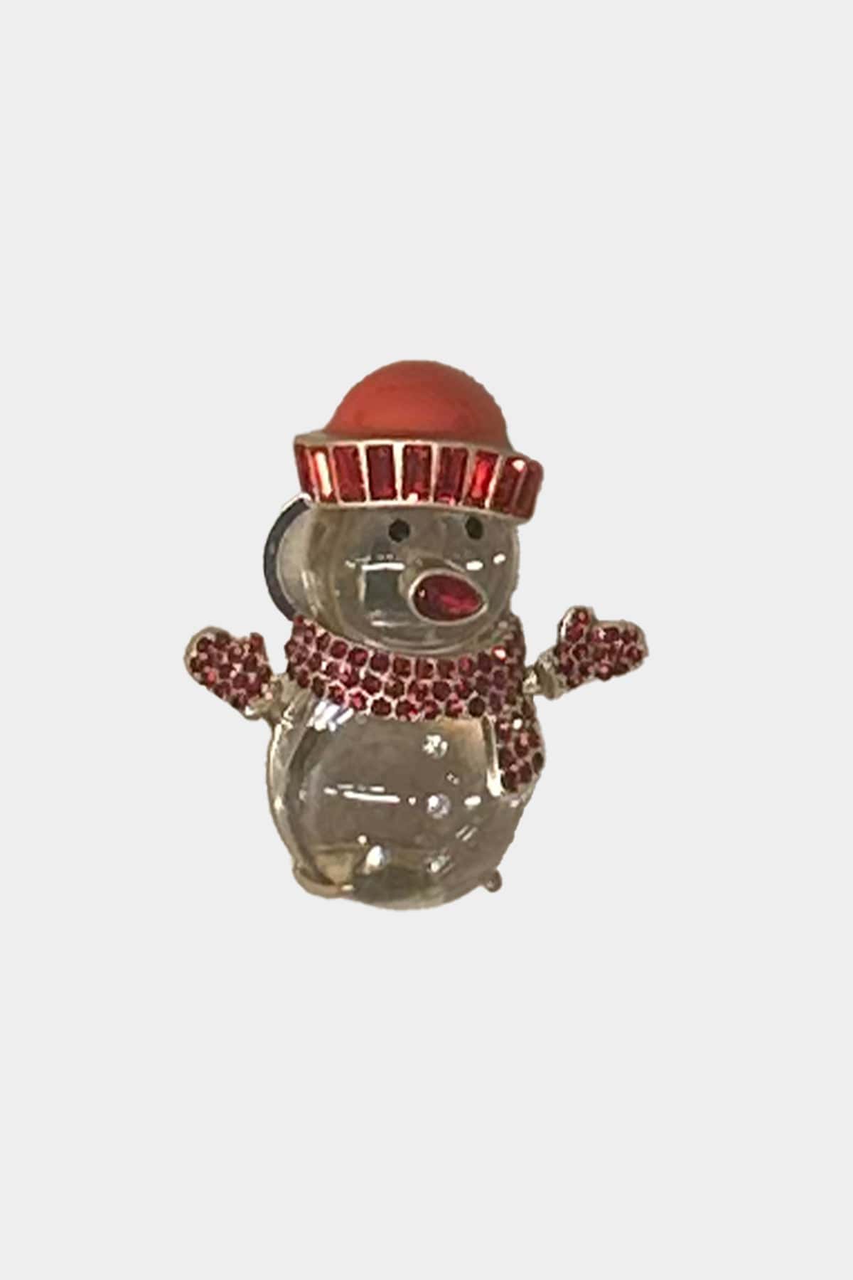 MAXMARA'S BRANDS BIGIOTTERIA  CILIEGIA / UNICA Spilla in metallo e cristallo Weekend Max Mara Wkaleone