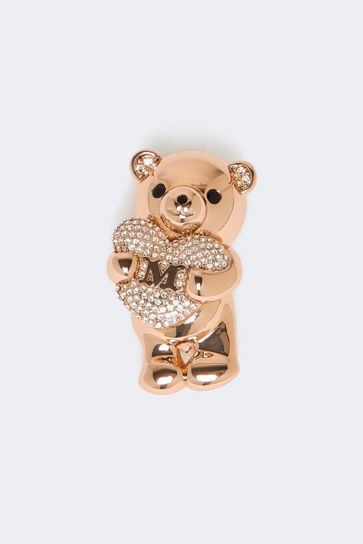 MAXMARA'S BRANDS BIGIOTTERIA  Spilla dorata Max Mara con cristalli Shiny