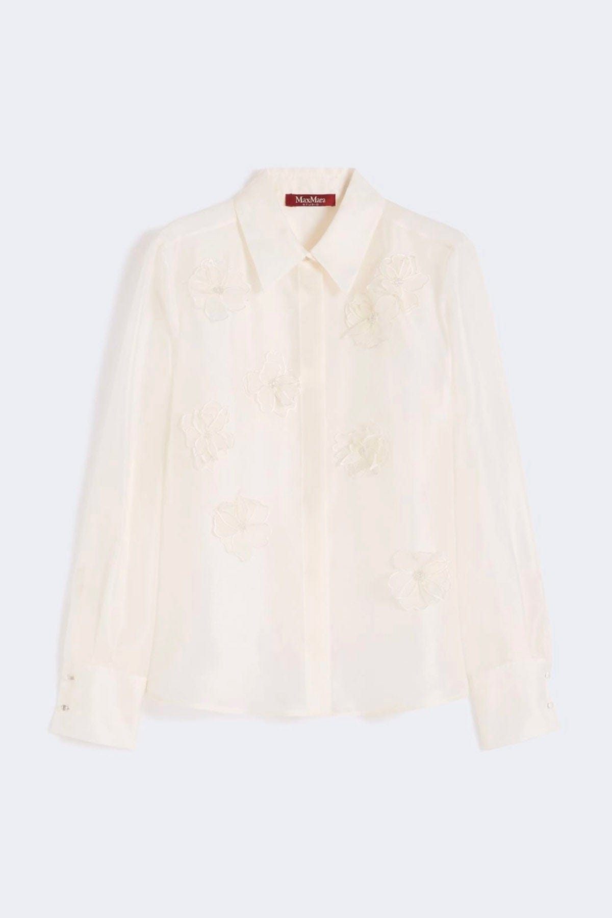 MAXMARA'S BRANDS BLUSA BIANCO SETA / 34 Camicia in seta donna Max Mara Studio Mseagi