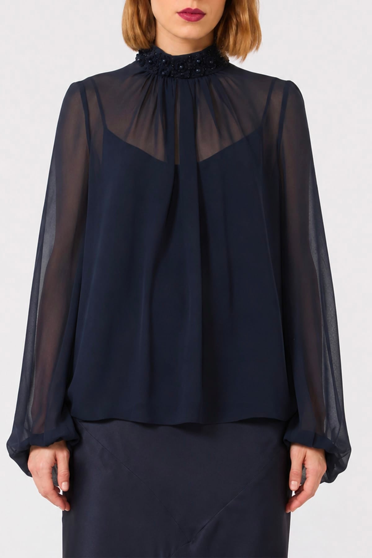 MAXMARA'S BRANDS BLUSA BLU / 34 Blusa in seta donna Max Mara Studio Msegiugno