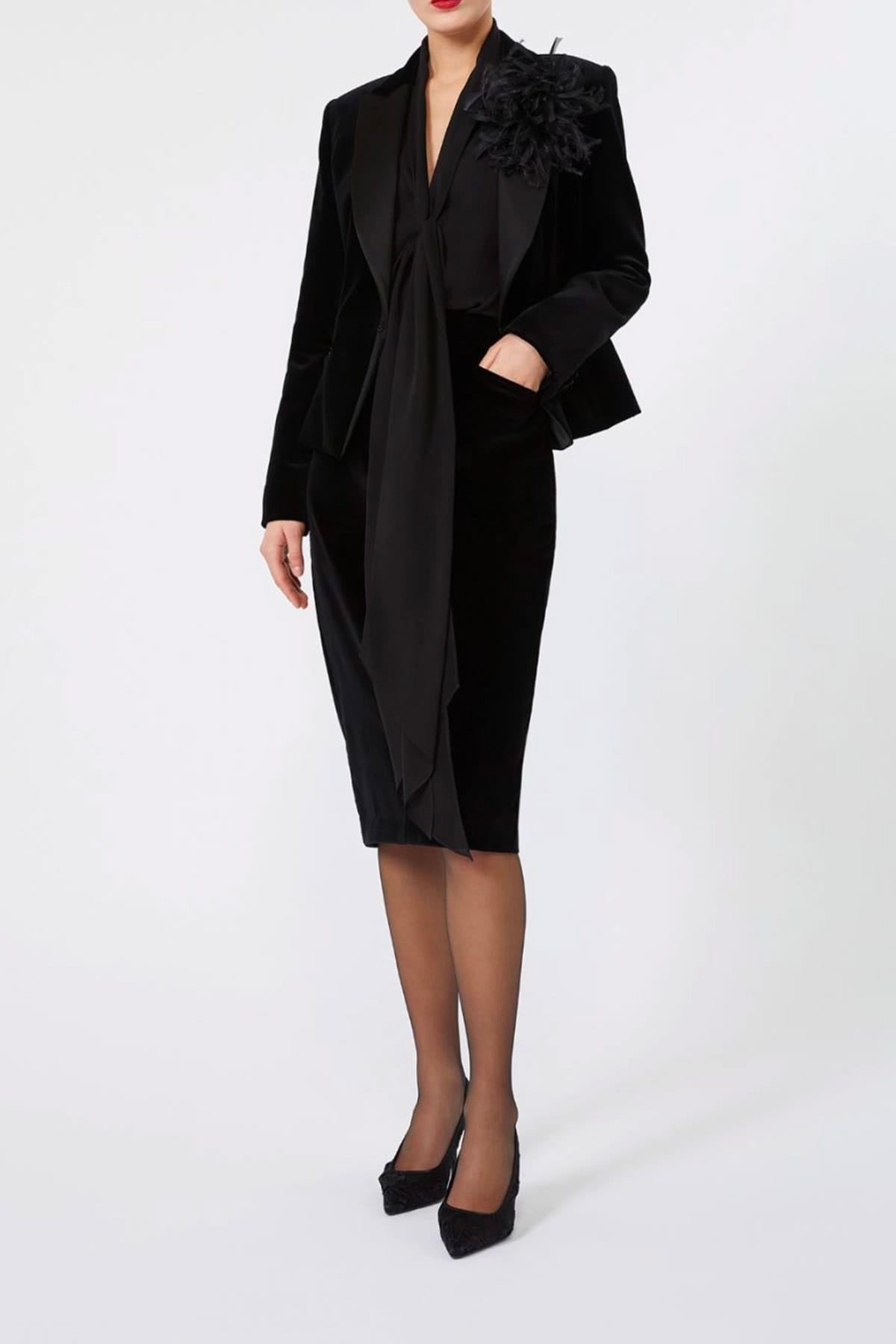 MAXMARA'S BRANDS BLUSA Blusa in seta nera elegante donna Msezattera