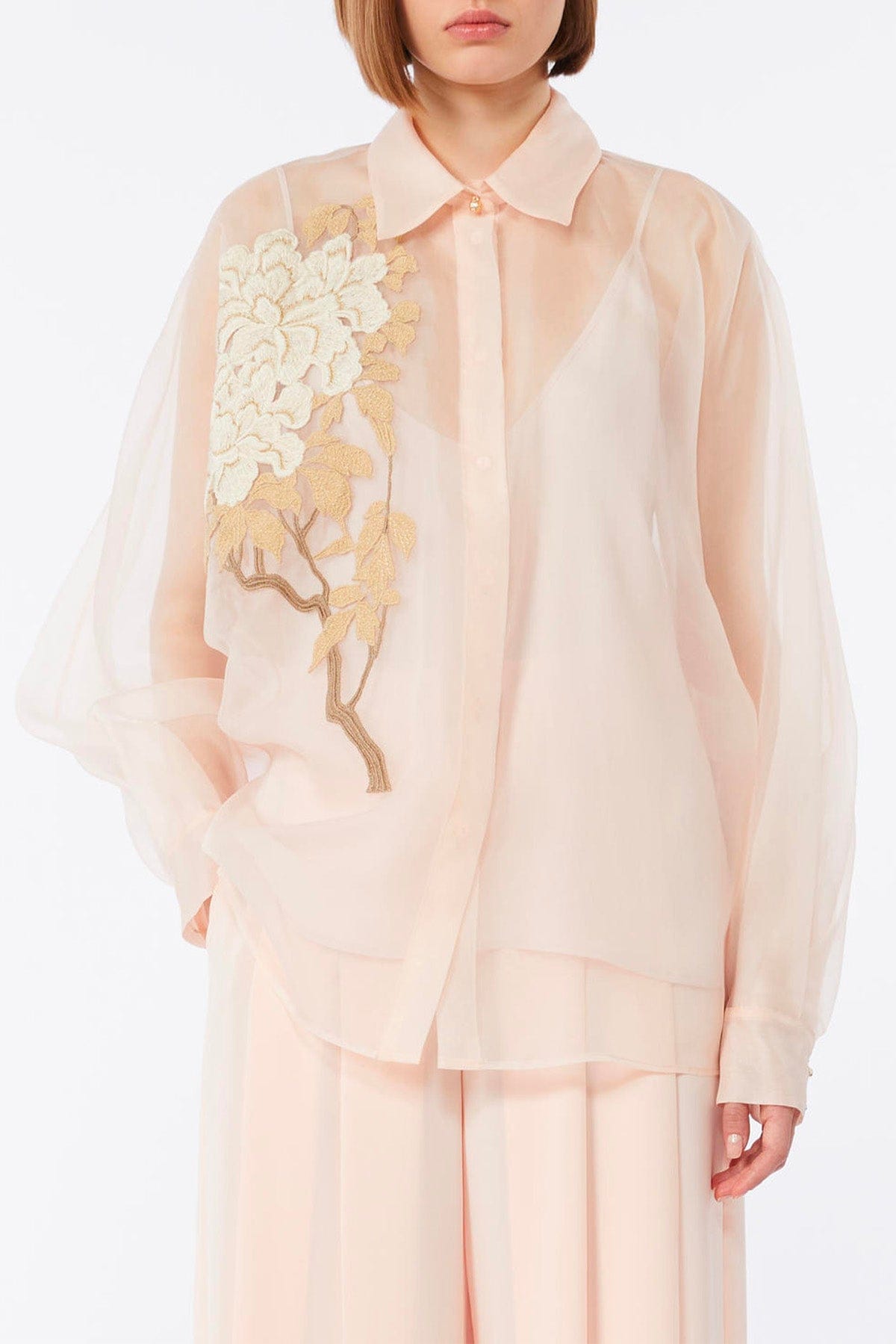 MAXMARA'S BRANDS BLUSA ROSA CIPRIA / 34 Camicia in seta donna Max Mara Studio Elegante Mselibbra