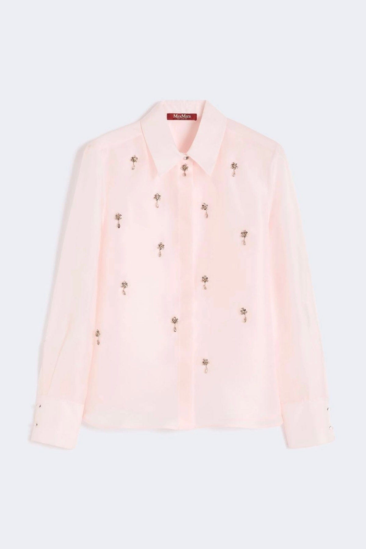 MAXMARA'S BRANDS BLUSA ROSA PETALO / 34 Camicia in seta donna Max Mara Studio Mseagi
