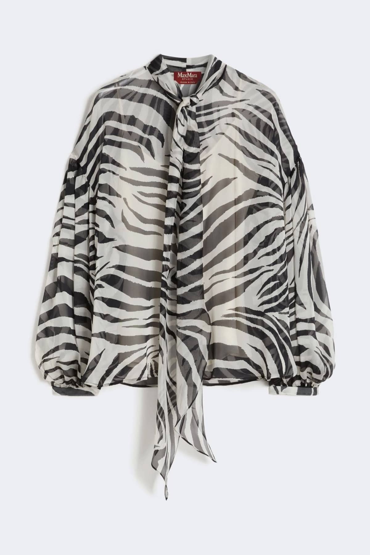 MAXMARA'S BRANDS BLUSA ZEBRATO / 34 Camicia in seta zebrata donna Max Mara Studio Mstballata