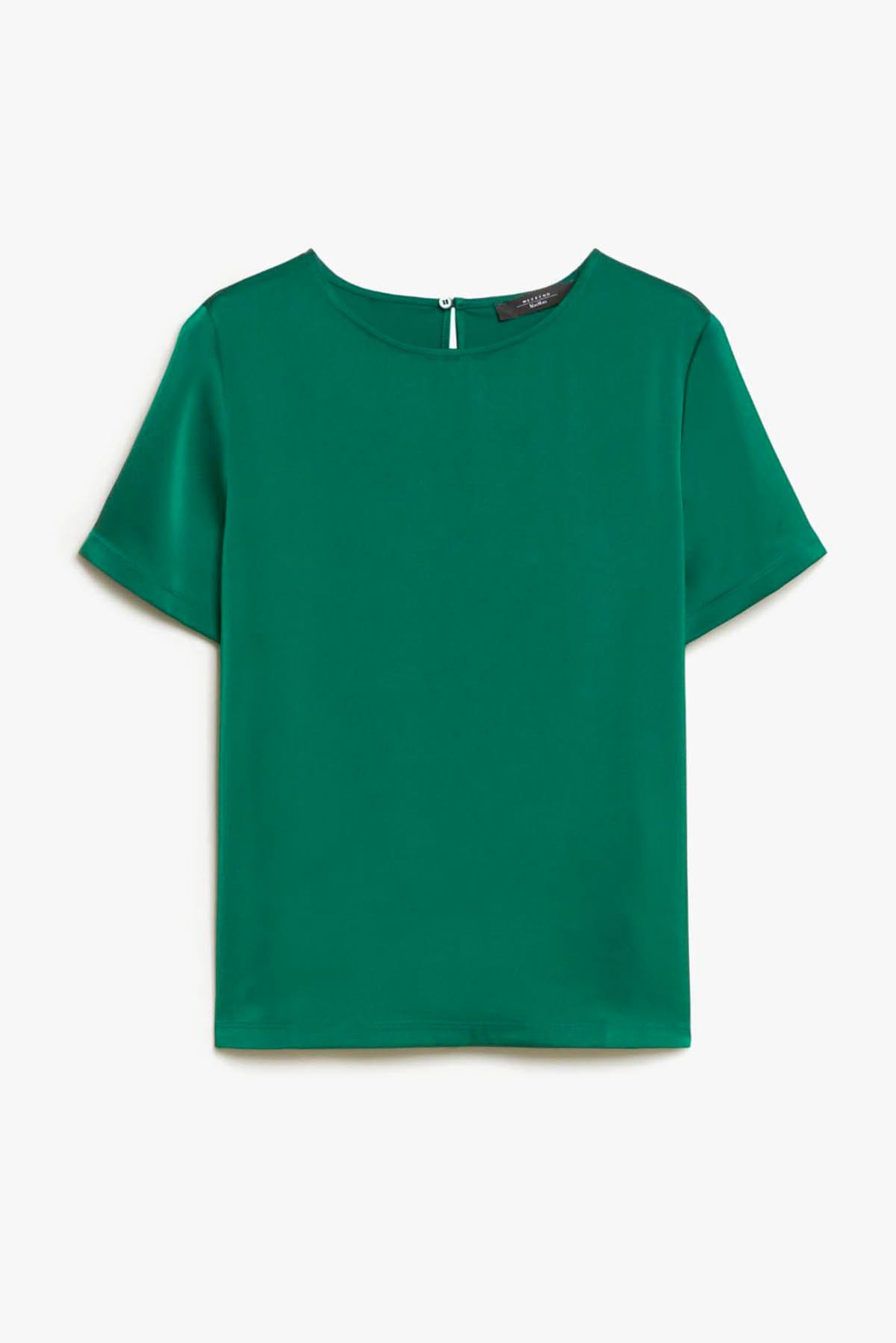 MAXMARA&#39;S BRANDS BODY/ TOP  BASILICO / XXS Blusa in Raso Donna Weekend Max Mara Gilbert