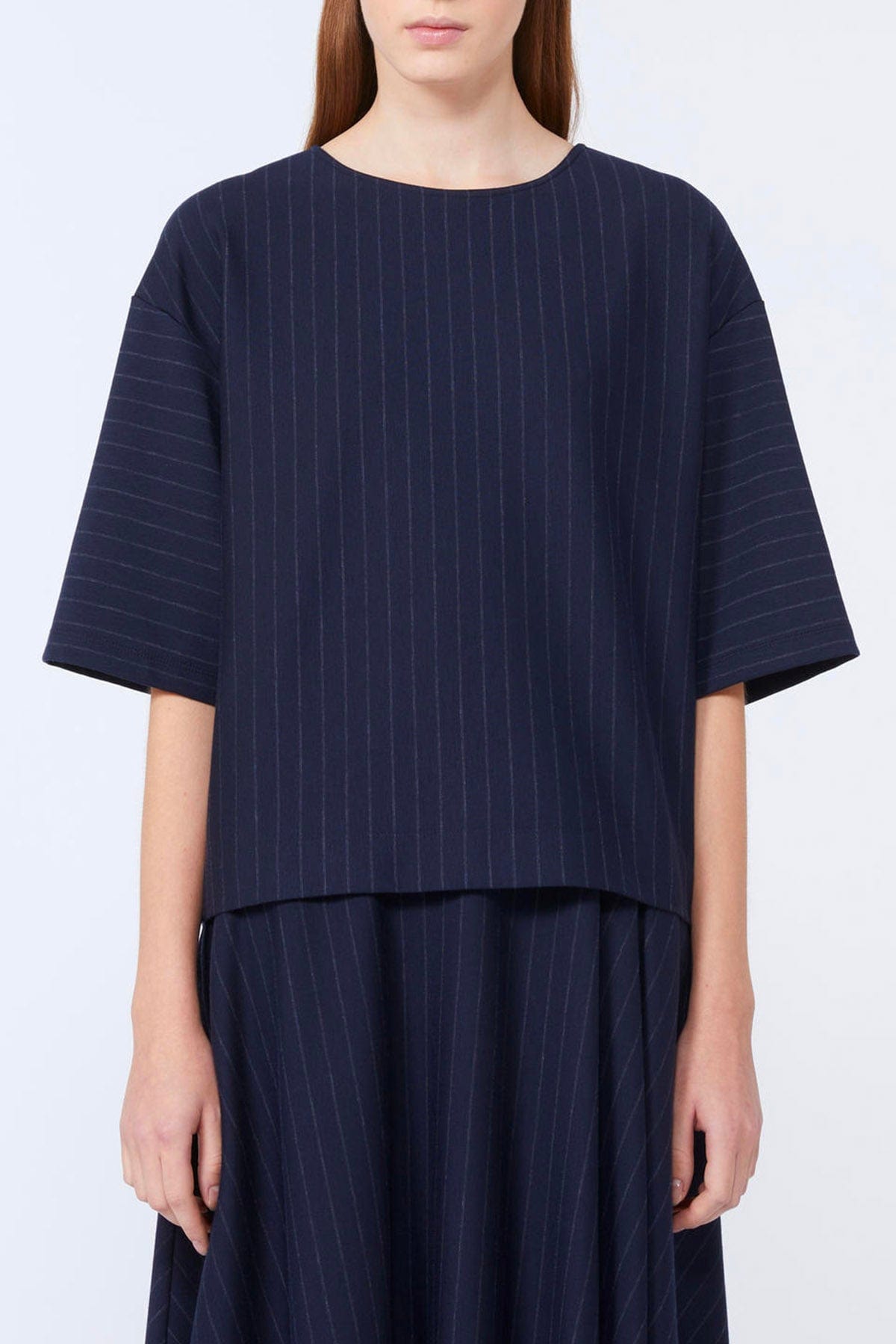 MAXMARA'S BRANDS BODY/ TOP  BLU GESSATO / XXS Blusa blu gessata Max Mara MM Kaya