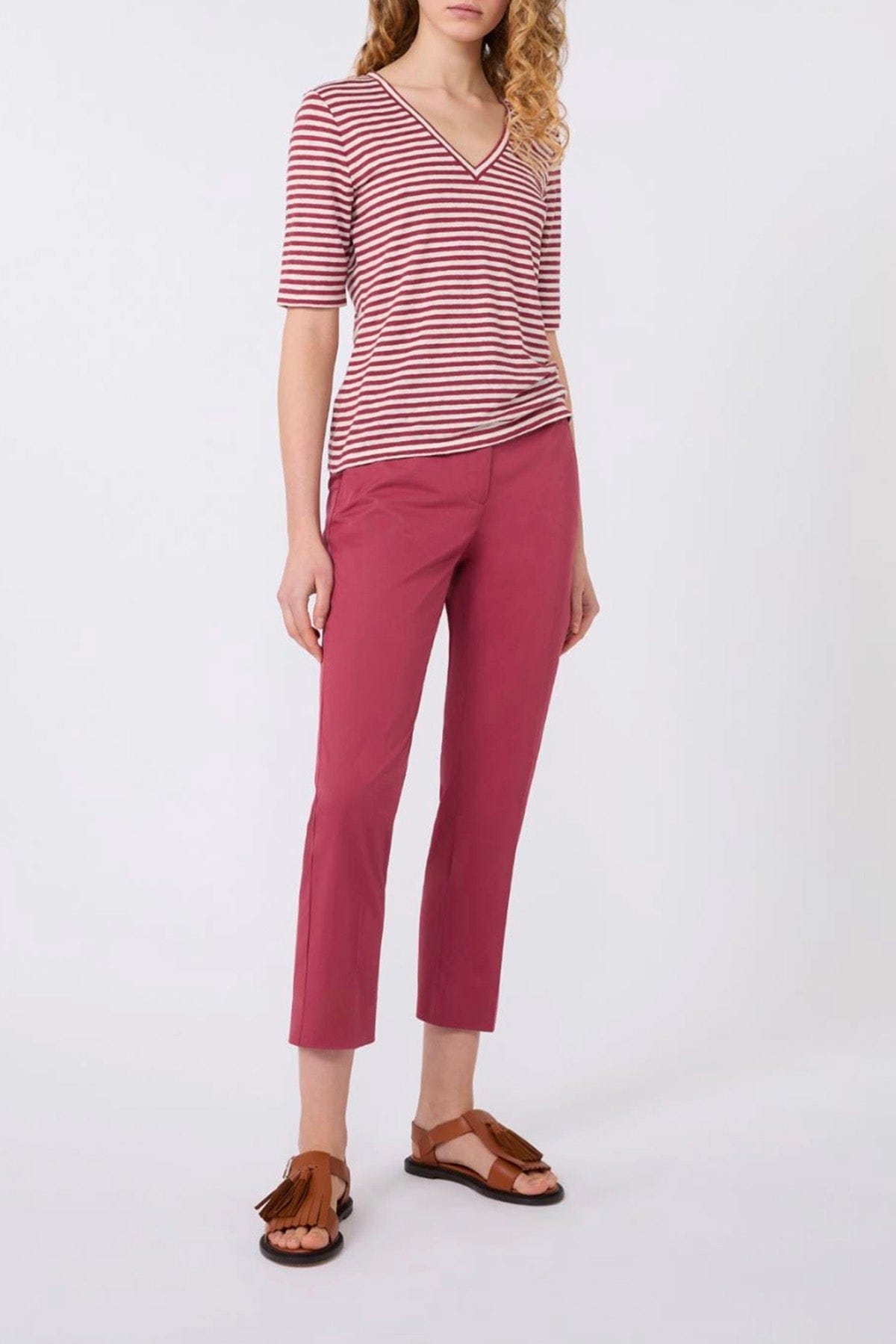 MAXMARA'S BRANDS BODY/ TOP  Blusa in lino rigata Weekend Max Mara Wkdopzione
