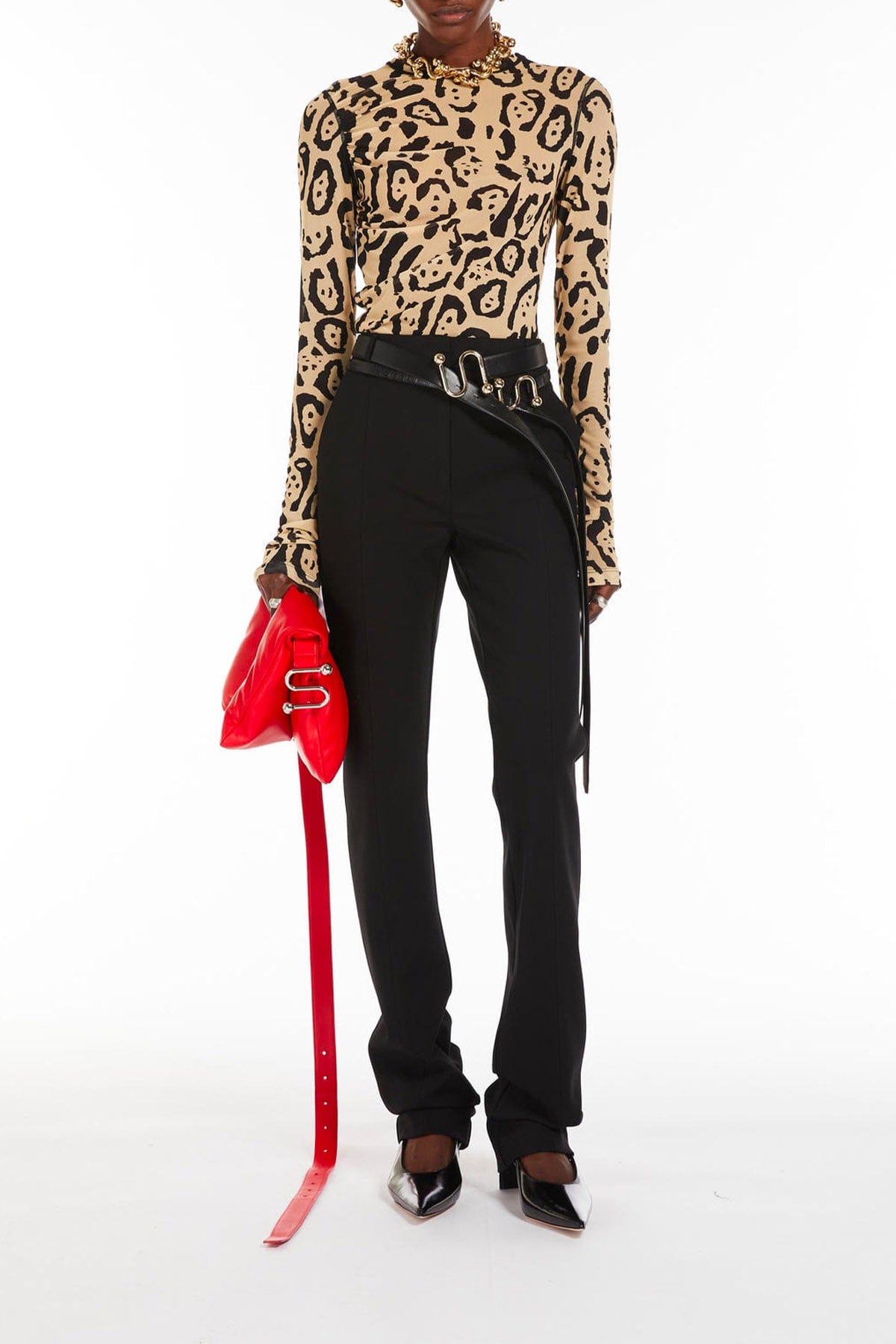 MAXMARA&#39;S BRANDS BODY/ TOP  Blusa in maglia animalier Sportmax Bis