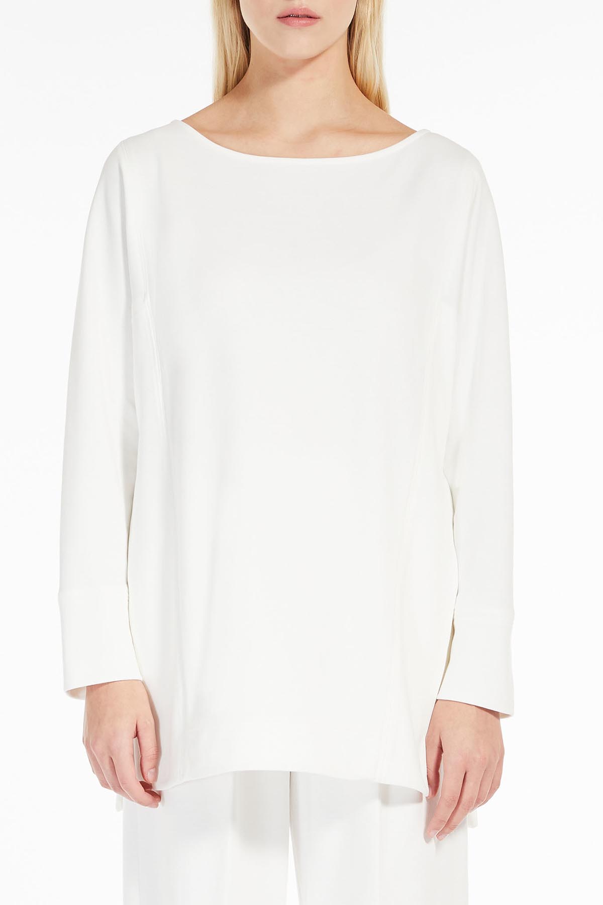 MAXMARA'S BRANDS BODY/ TOP  BIANCO SETA / XS Blusa in Maglia Bianca Leisure Max Mara Garibo