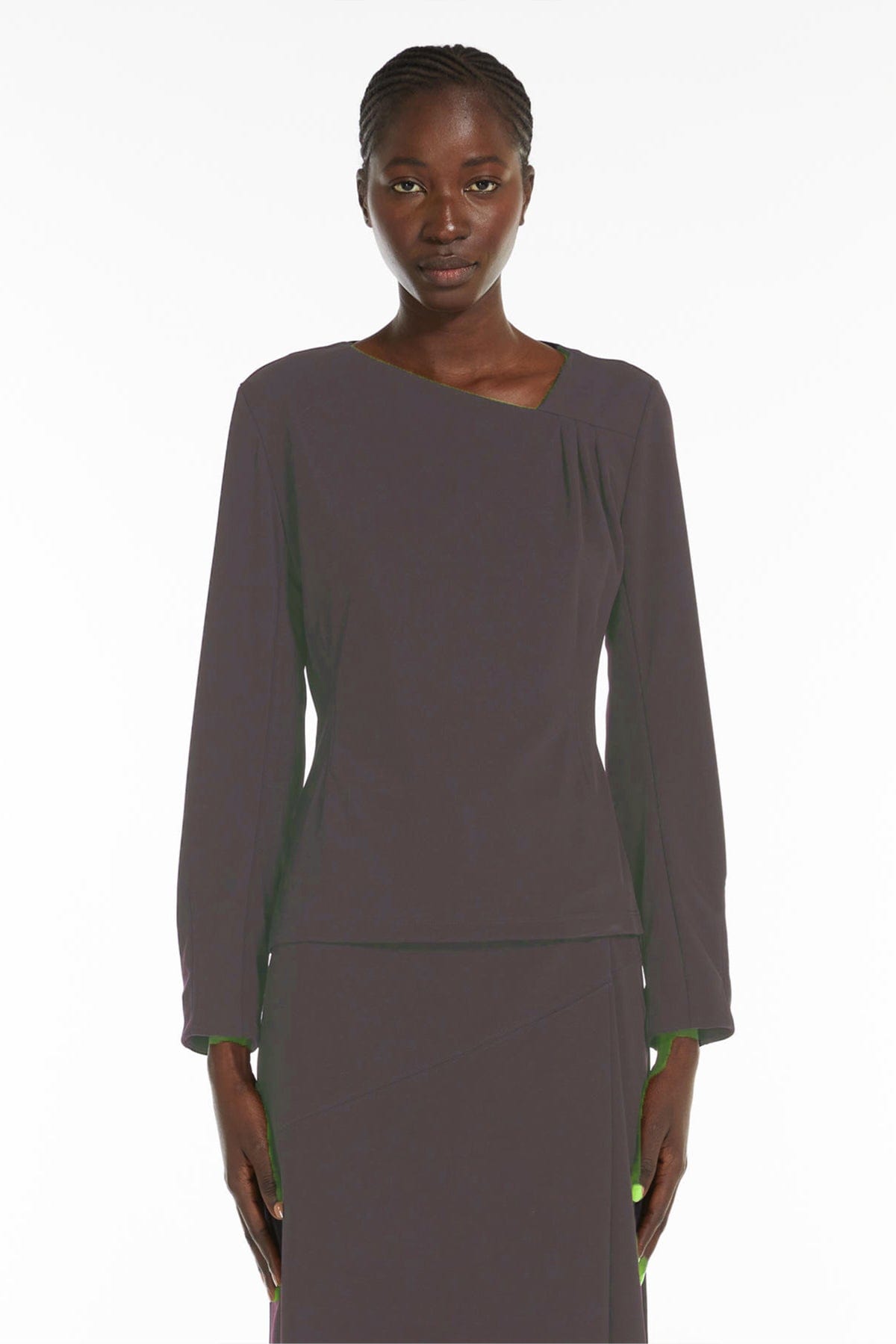 MAXMARA&#39;S BRANDS BODY/ TOP  CUOIO / XXS Blusa in Maglia Donna Max Mara Leisure Pagaia