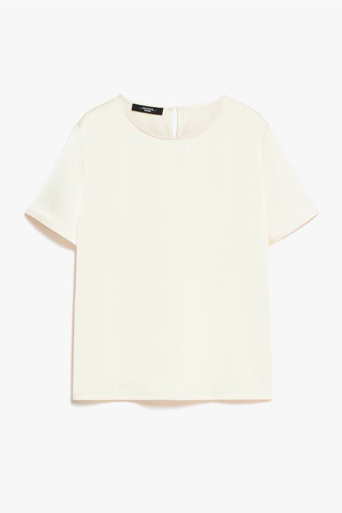 MAXMARA&#39;S BRANDS BODY/ TOP  ECRU / XXS Blusa in Raso Donna Weekend Max Mara Gilbert