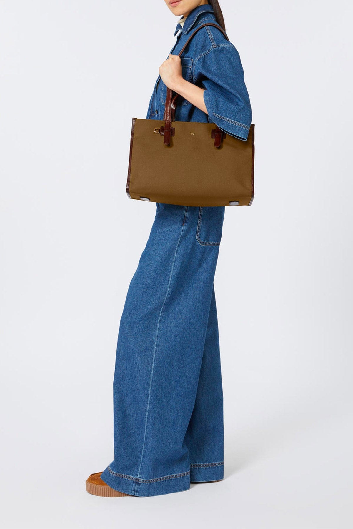 MAXMARA&#39;S BRANDS BORSA  Borsa in cotone cerato Weekend Max Mara Gianna
