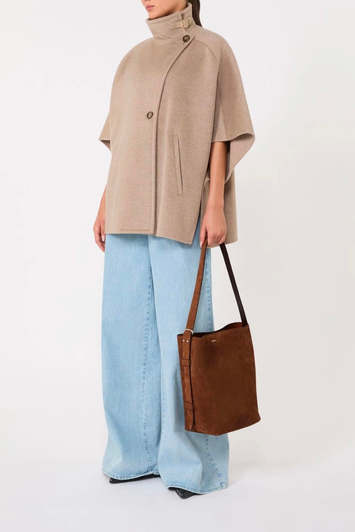 MAXMARA'S BRANDS BORSA  Borsa in crosta di vitello castagno Max Mara Archetipo1sv