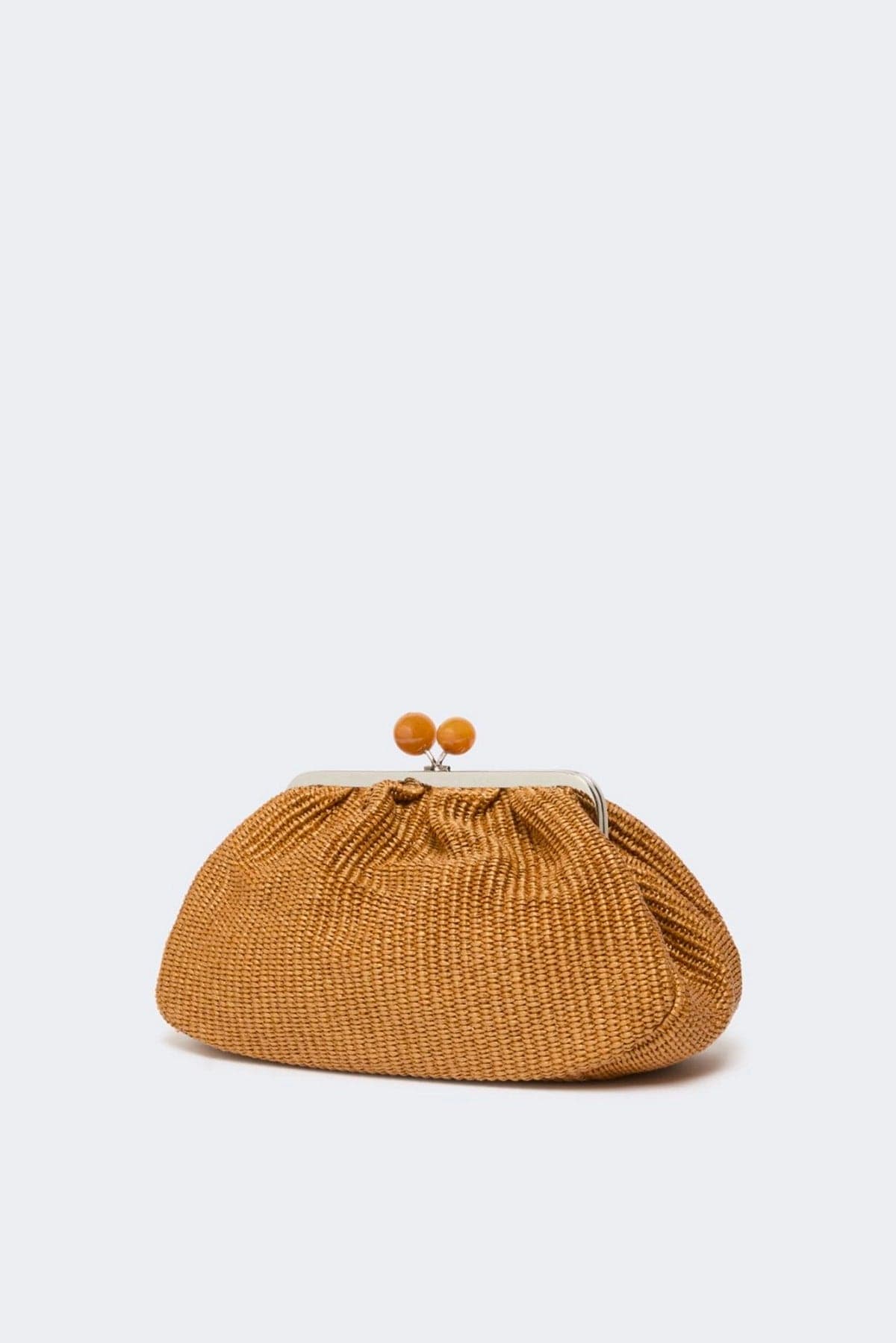 MAXMARA'S BRANDS BORSA  Borsa in rafia naturale Pasticcino Bag Weekend Max Mara Wkafortuna