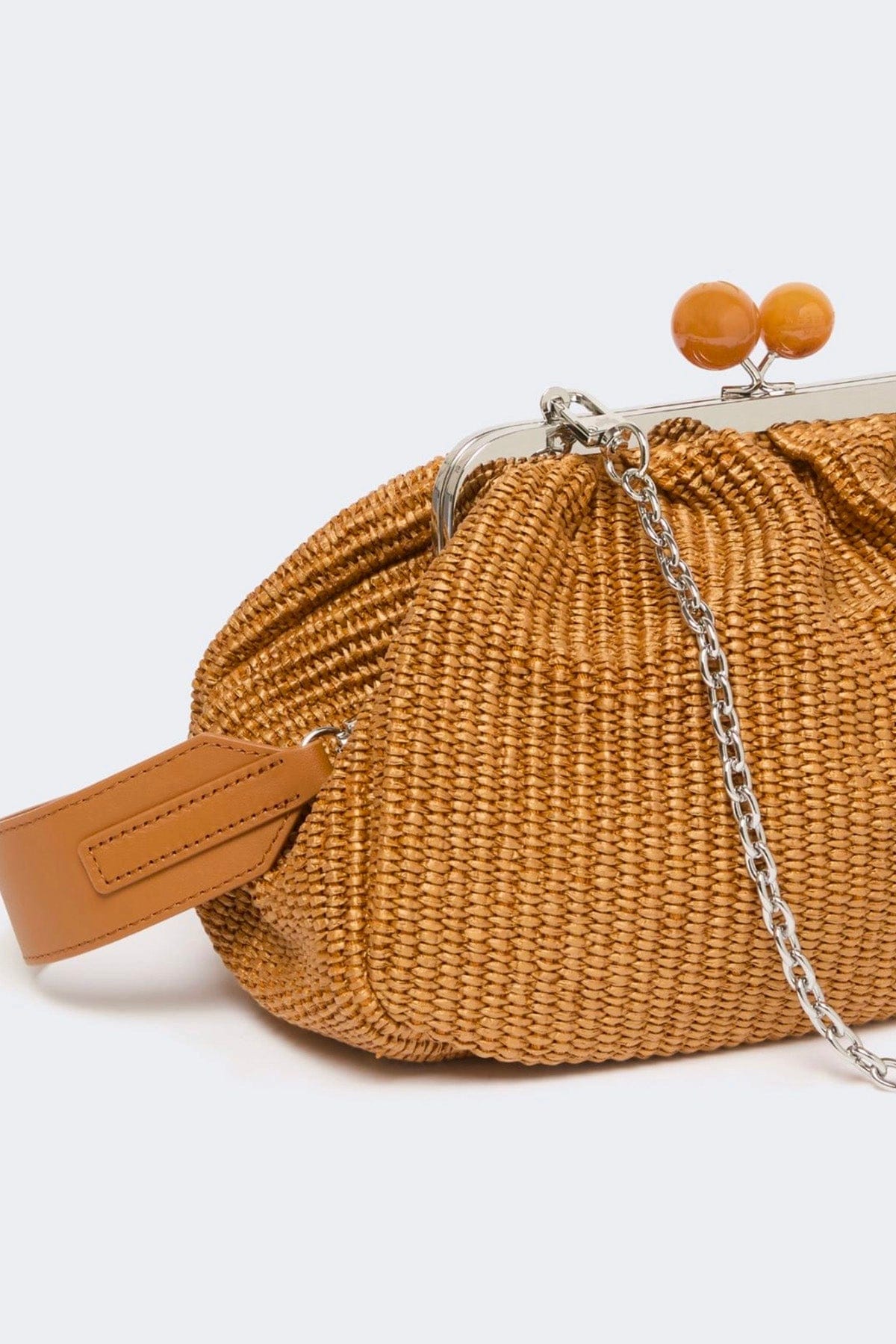 MAXMARA'S BRANDS BORSA  Borsa in rafia naturale Pasticcino Bag Weekend Max Mara Wkafortuna